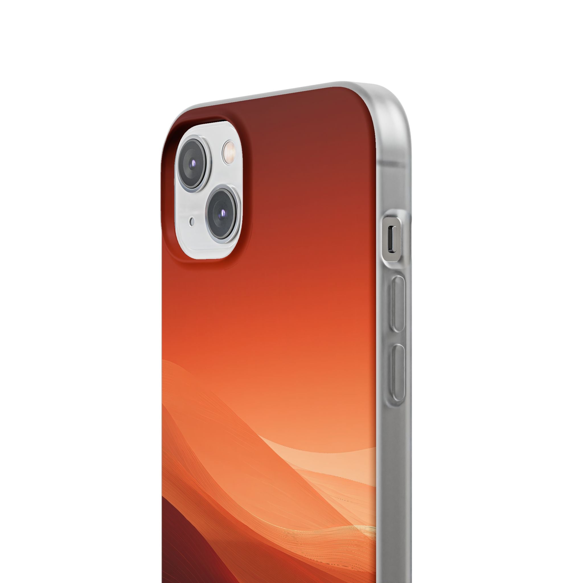 Orange Lite Phone Case for iPhone - Crimson Dune Gradient
