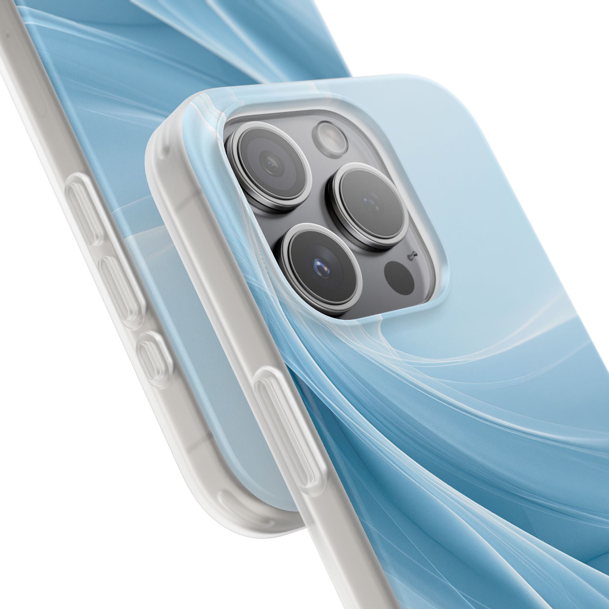 Blue Lite Phone Case for iPhone - Arctic Silk Drift