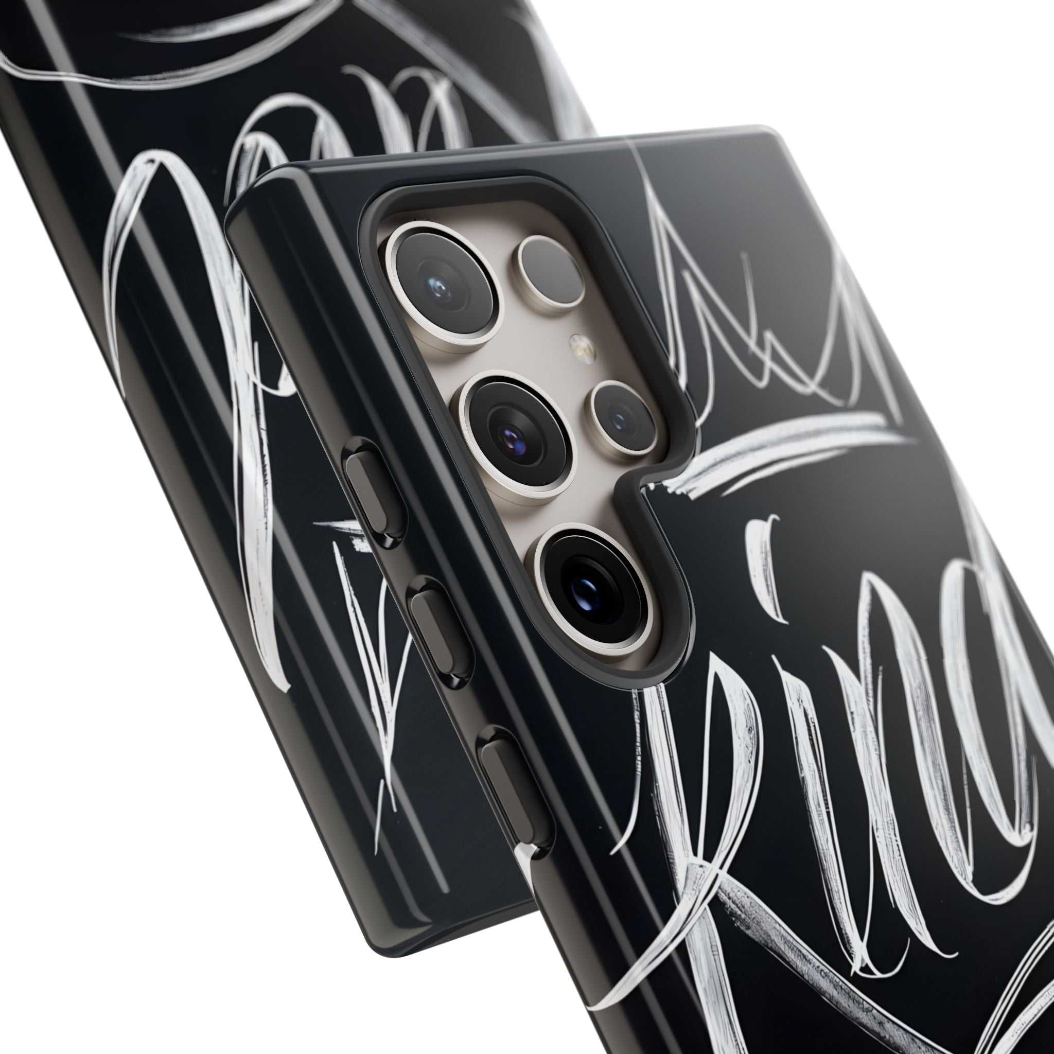 Noir Crown Script · Custodia Tough per Samsung