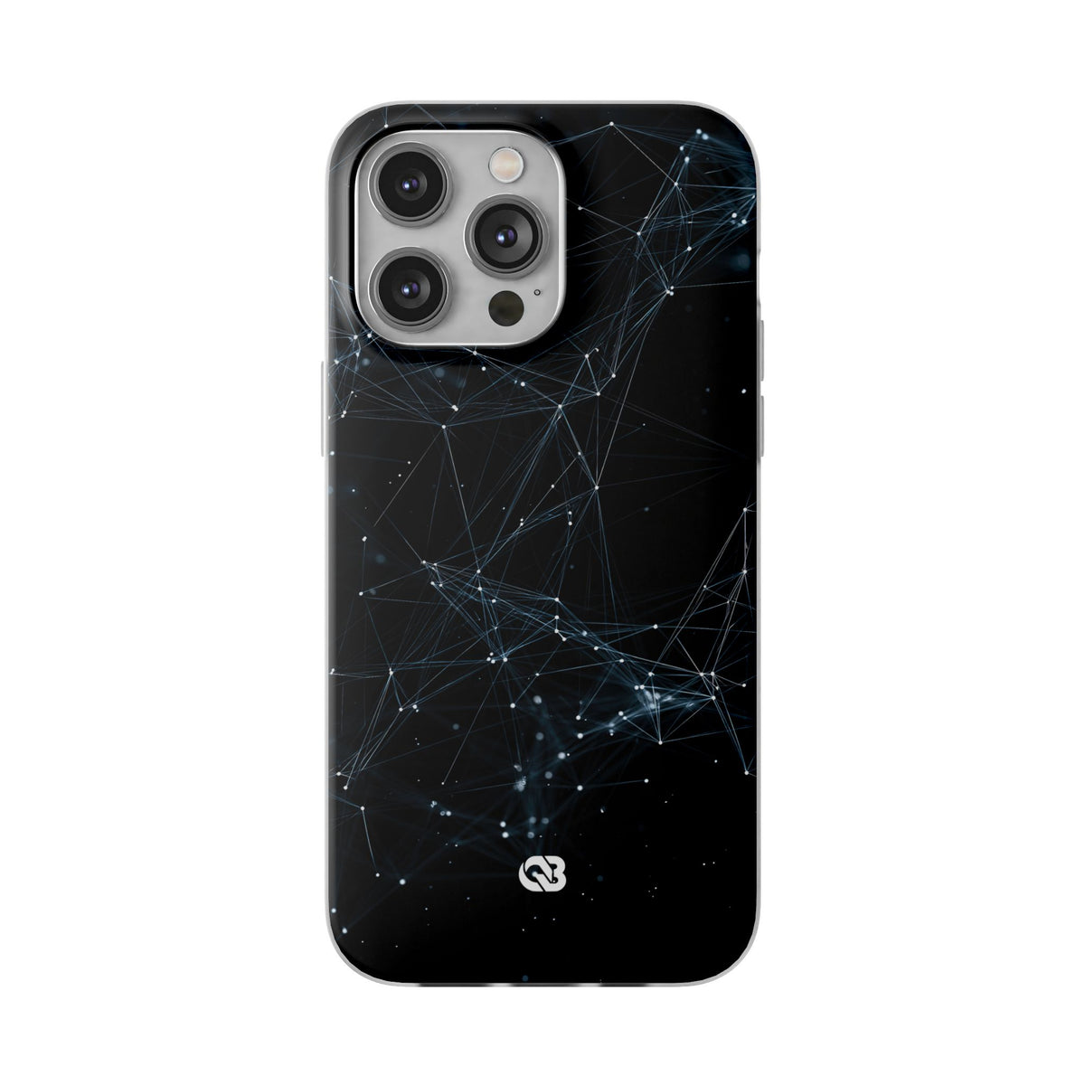 Black Lite Phone Case for iPhone - Arctic Neural Mesh