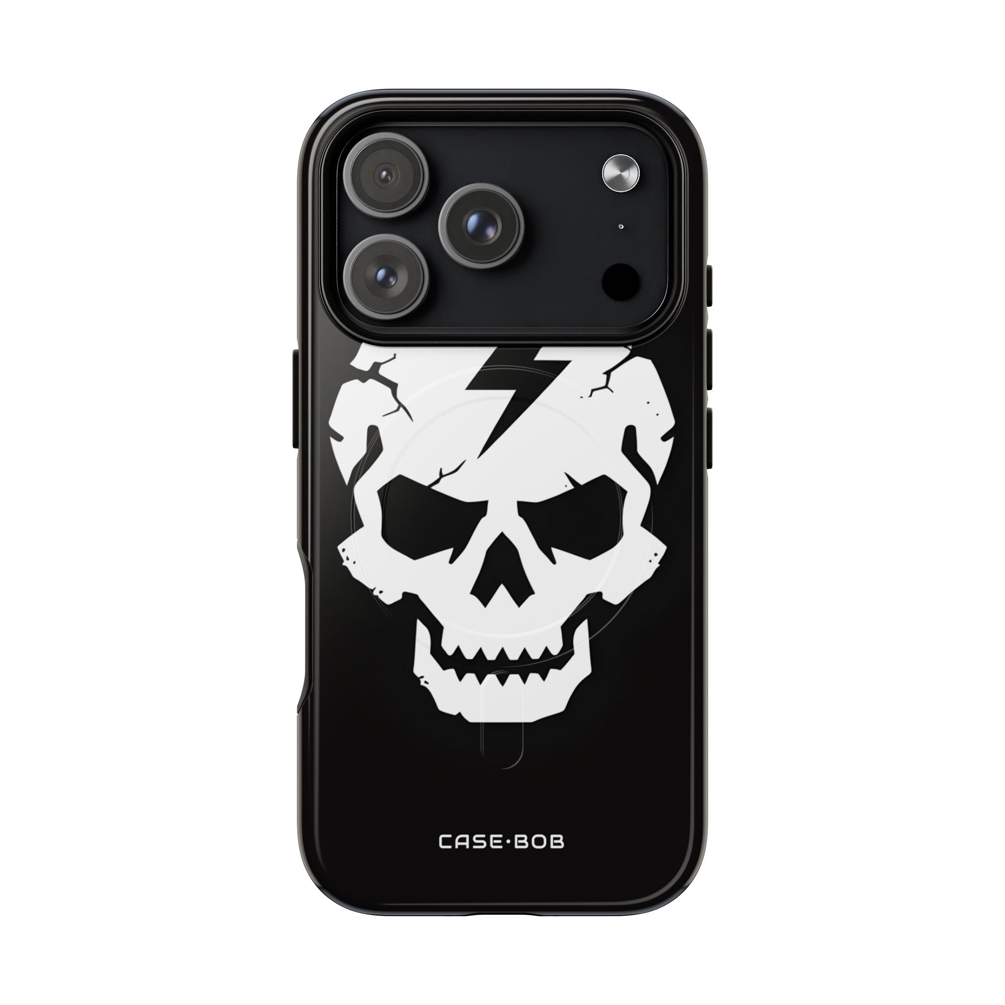 Lightning Skull iPhone 17 Pro Case - Tough+ - CASE•BOB