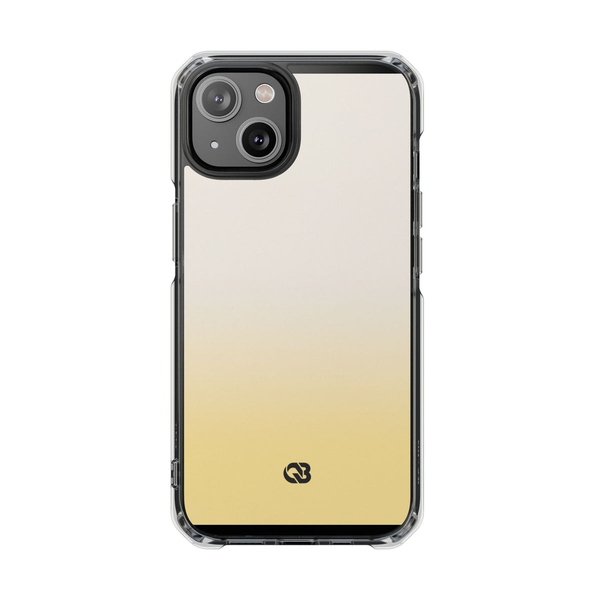 Solar Cream Ombre · Clear Impact Magnetic Phone Case for iPhone · Yellow