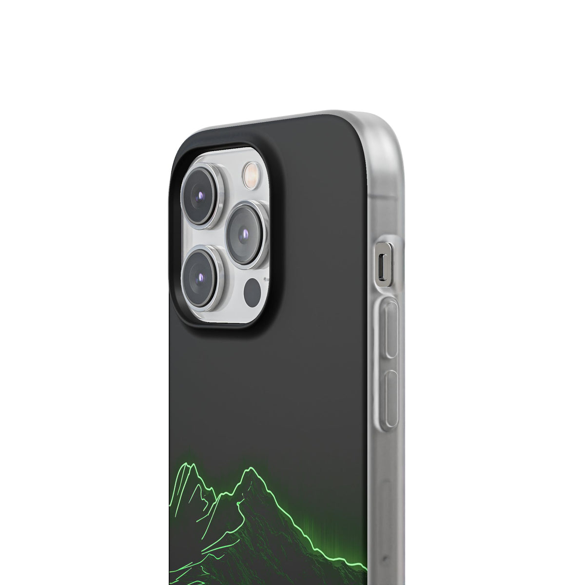 Nordic Mountain Contour · Lite Phone Case for iPhone · Black