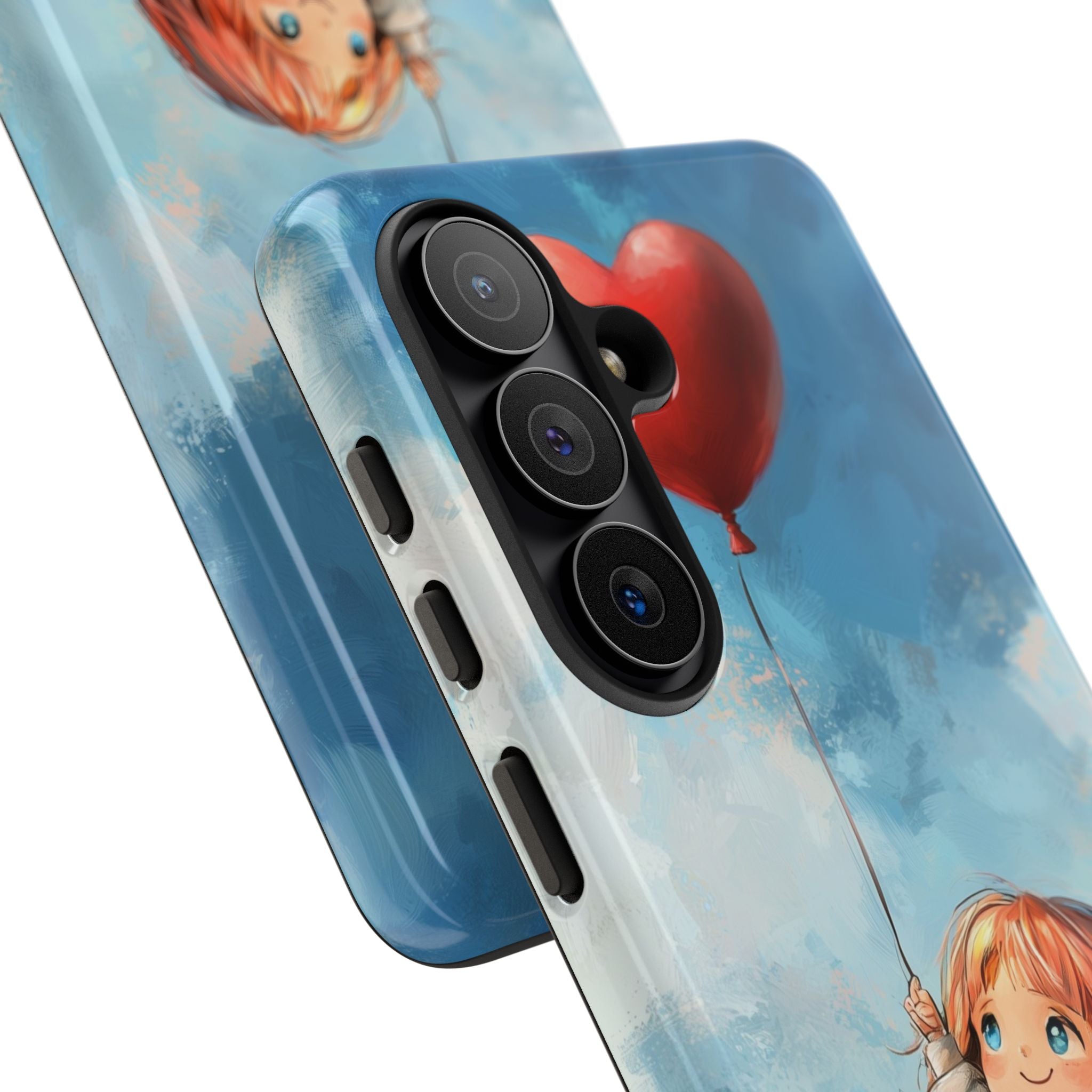 Crimson Heart Sky · Tough Phone Case for Samsung