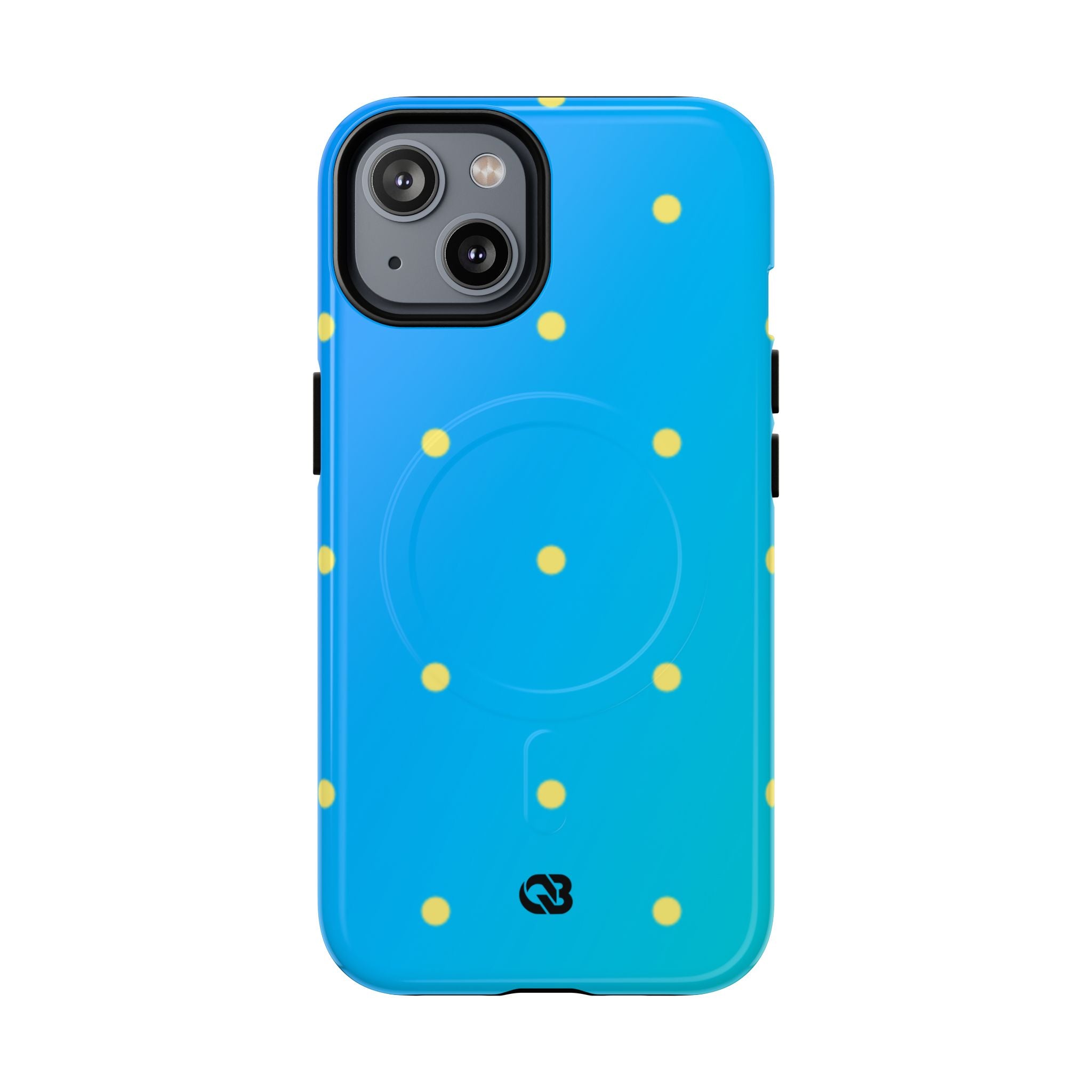 Cyan Sun Dots · Tough+ Phone Case for iPhone · Magsafe