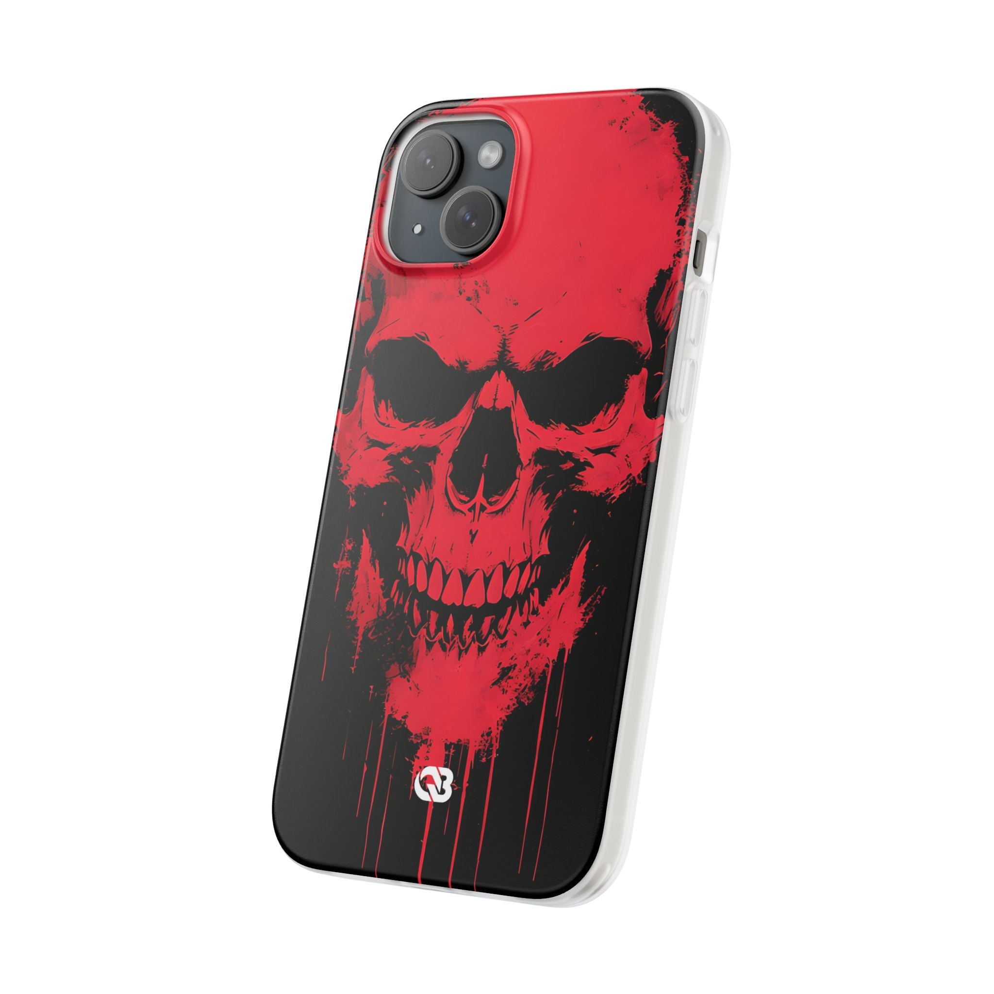 Crimson Street Skull · Soft Custodia per iPhone