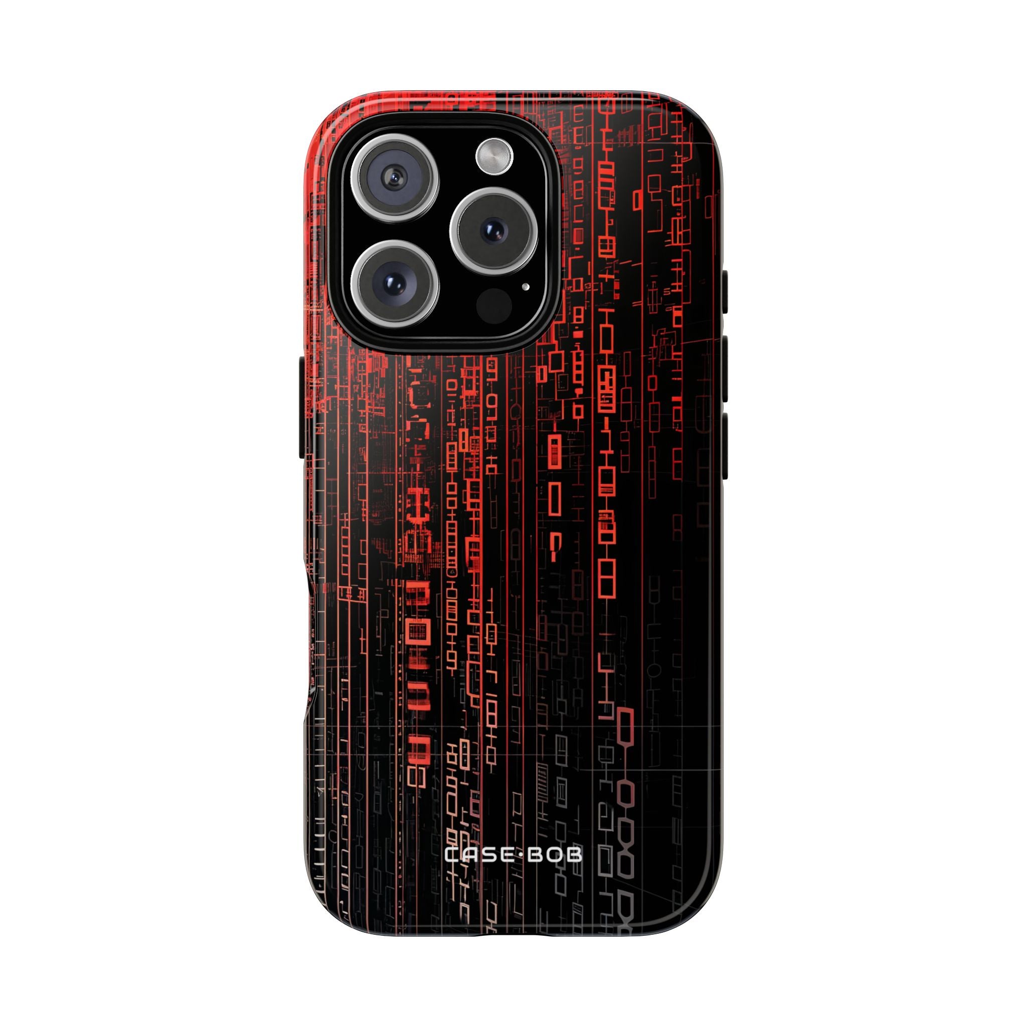 Red Stream Columns iPhone 16 Pro Case - Tough