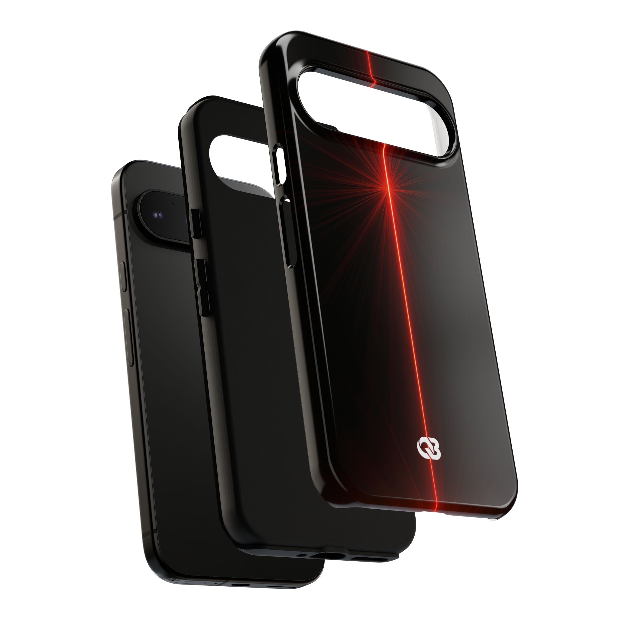 Red Tough Phone Case for Google Pixel - Crimson Flare Vector