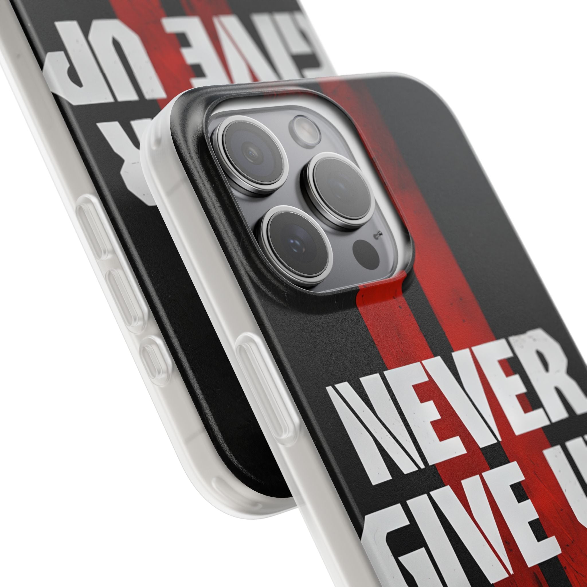 Crimson Grit Resolve · Soft Custodia per iPhone