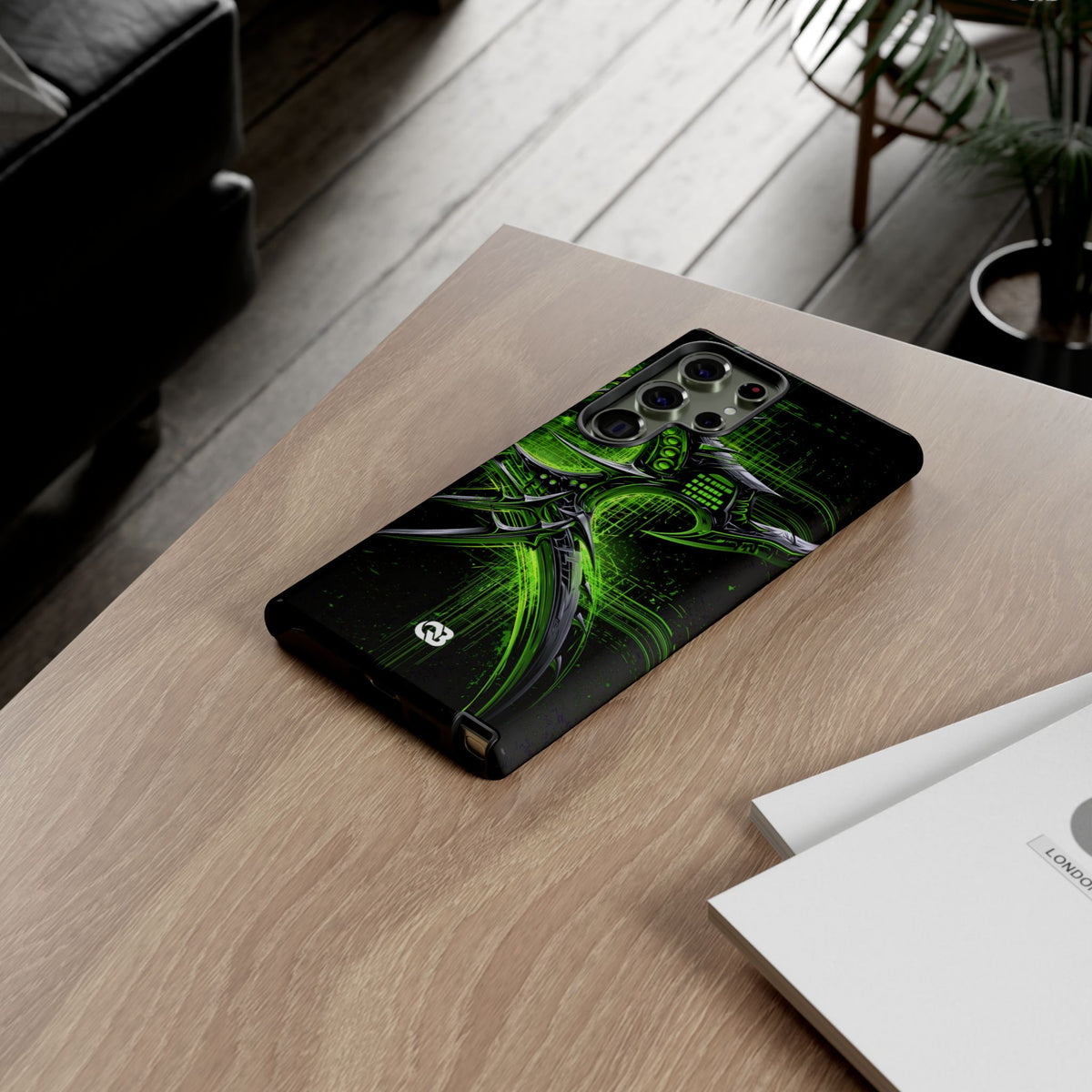 Cyber Sigil Grid · Tough Phone Case for Samsung · Green