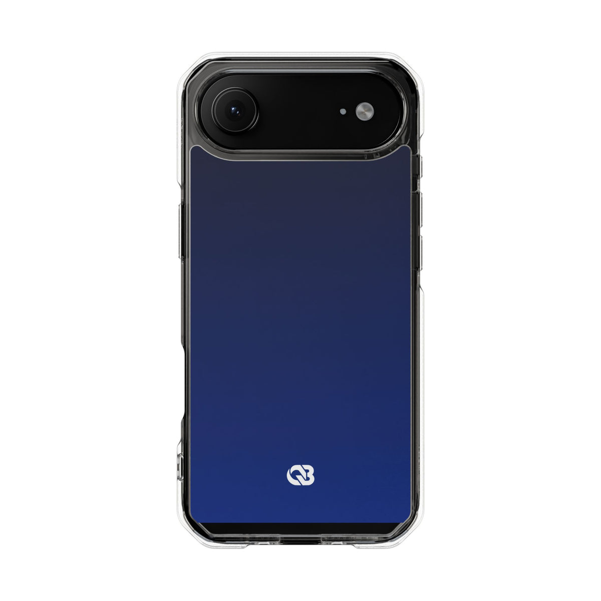 Midnight Cobalt Gradient · Clear Impact Magnetic Phone Case for iPhone · Blue