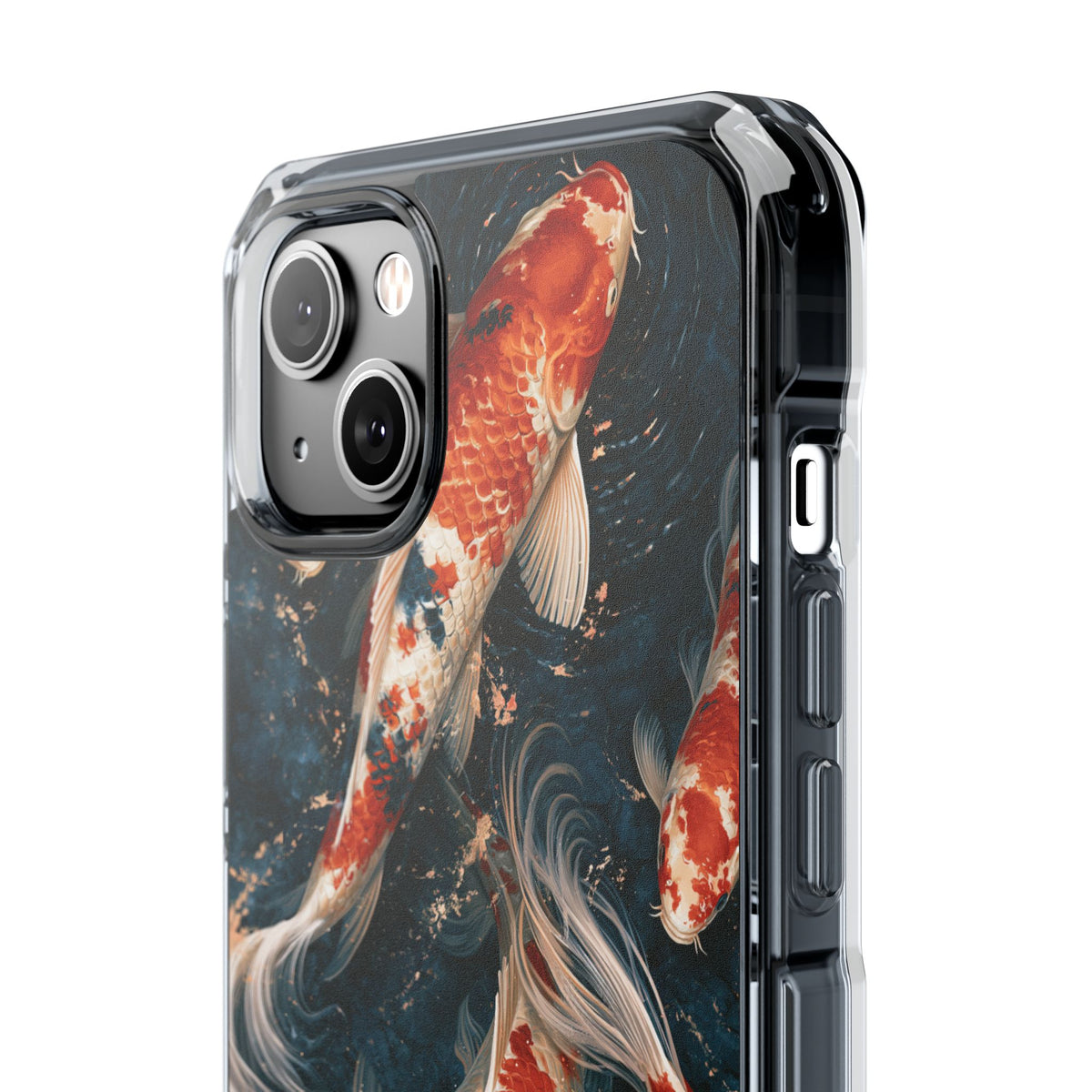 Imperial Nishikigoi · Clear Impact Magnetic Phone Case for iPhone · Blue