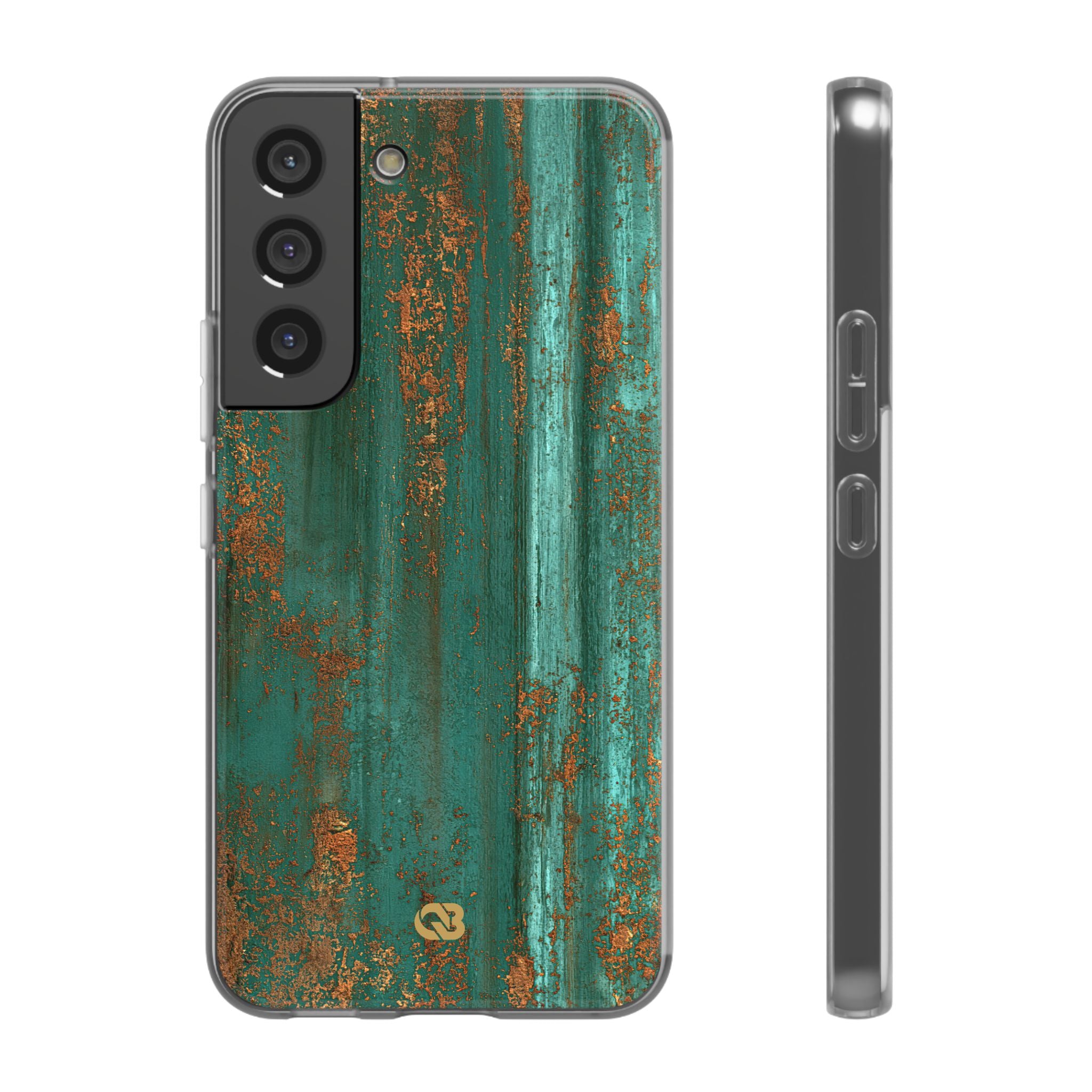 Teal Lite Phone Case for Samsung - Verdigris Copper Siding