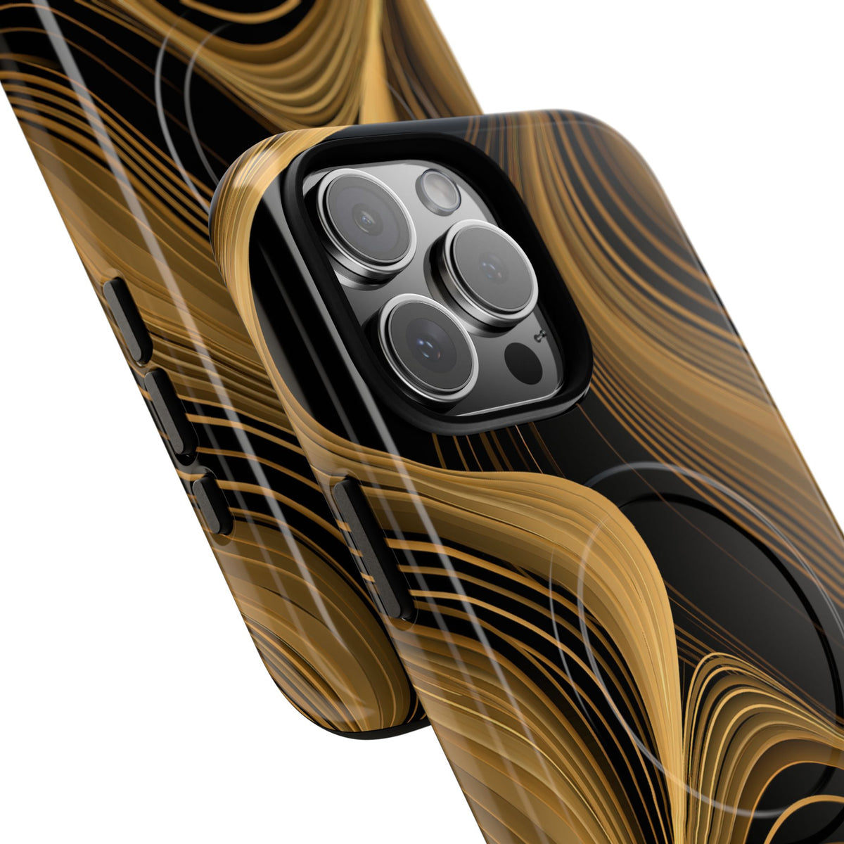 Gold Tough 2.0 Magsafe Phone Case for iPhone - Molten Copper Strands