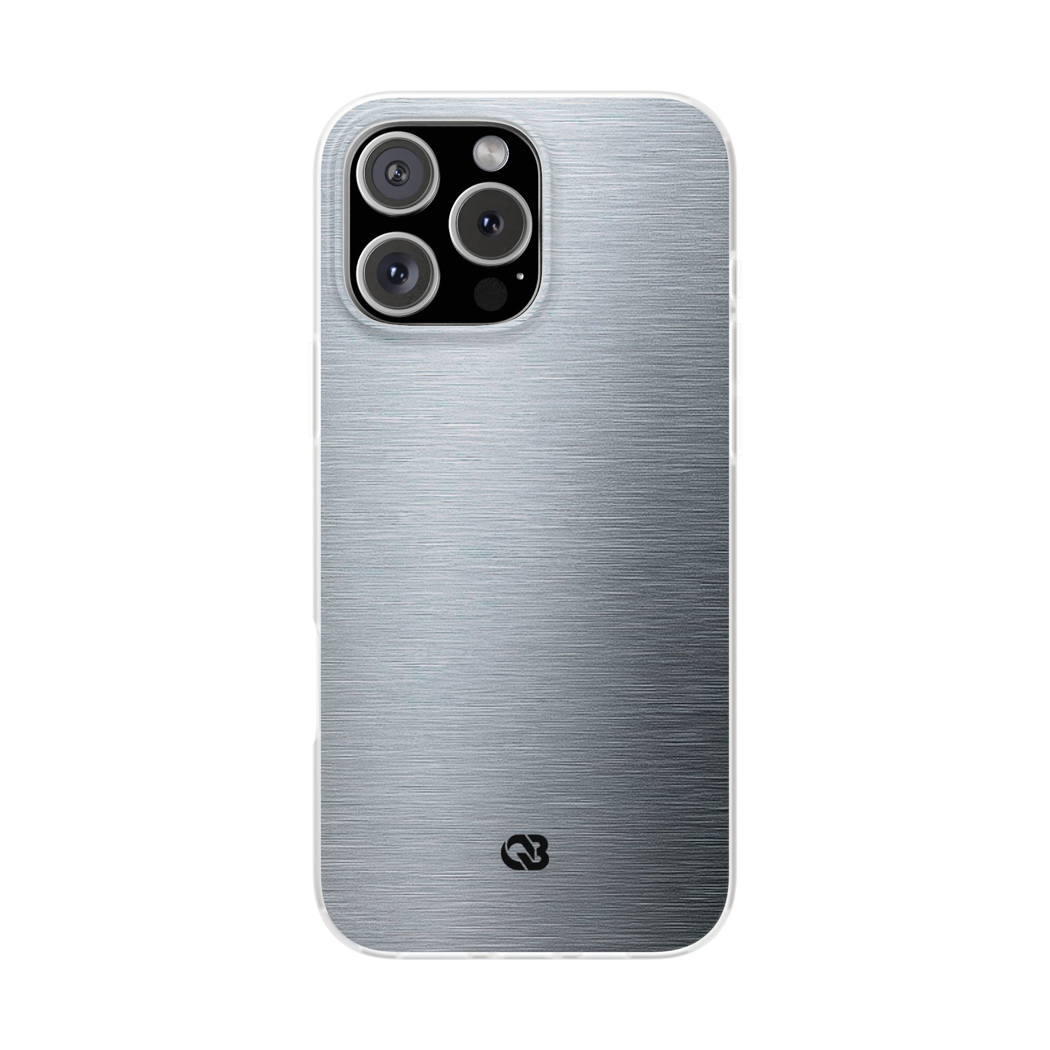 Silver Lite Phone Case for iPhone - Satin Chrome Grain