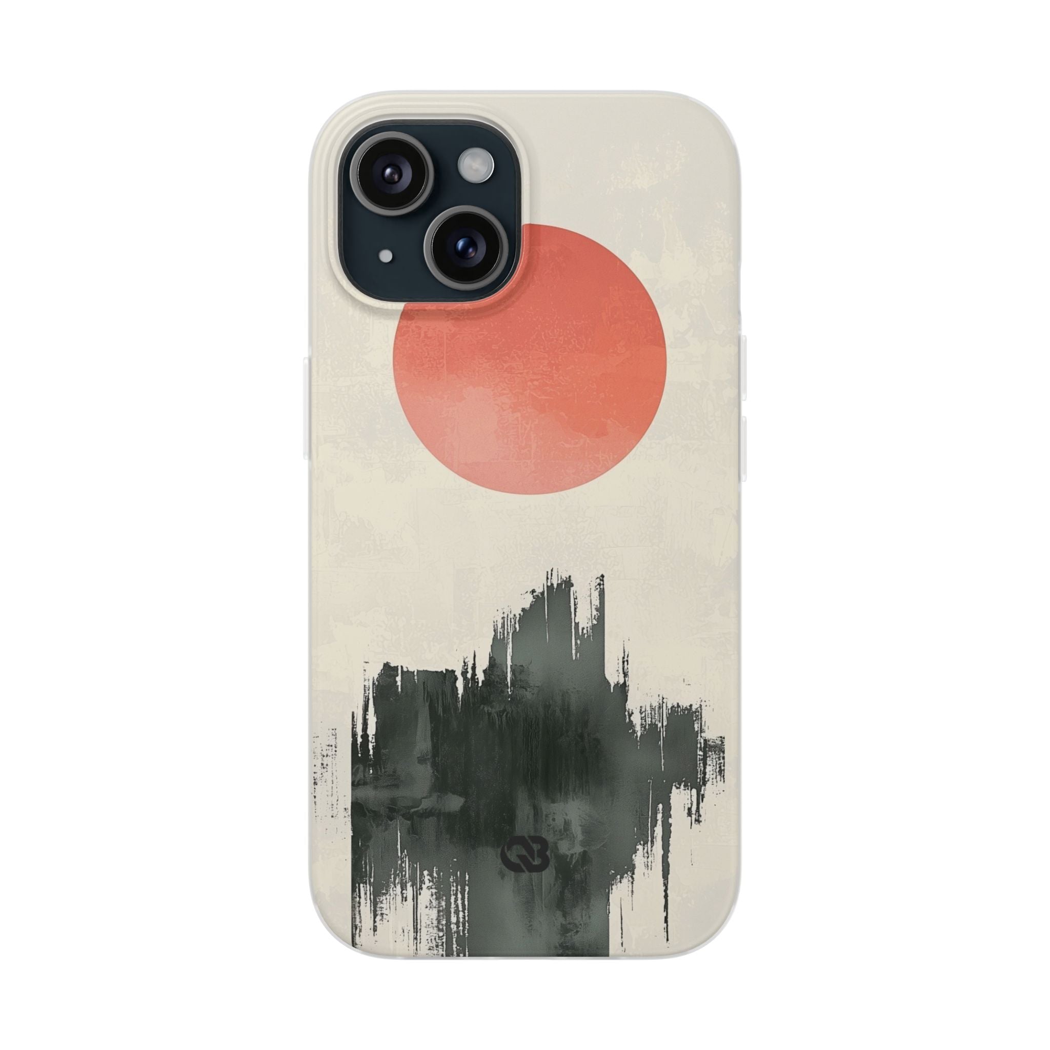 Crimson Sun Strokes · Soft Phone Case for iPhone