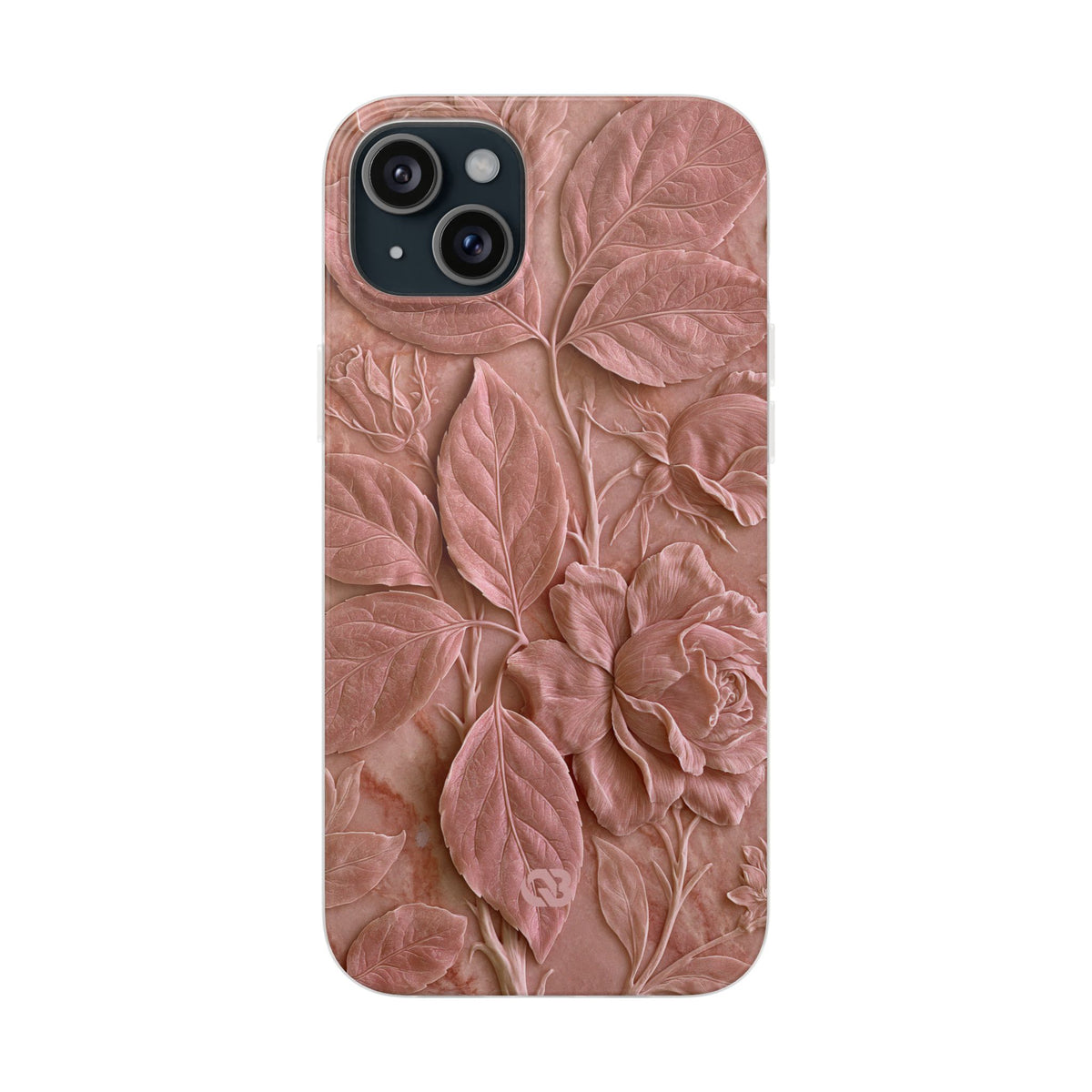Blush Rose Relief · Lite Phone Case for iPhone · Pink