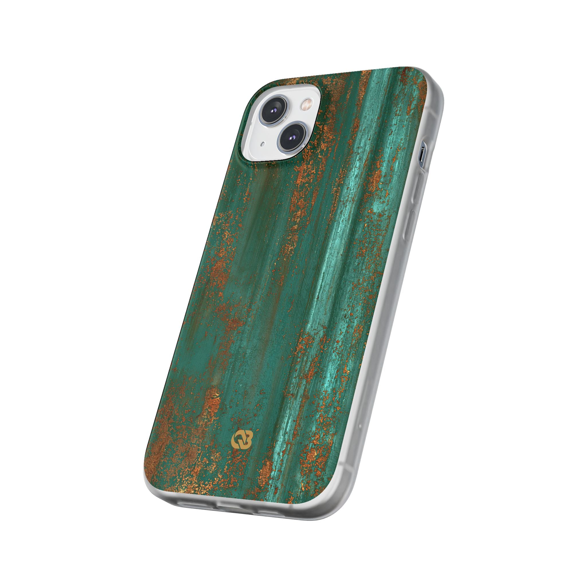 Teal Lite Phone Case for iPhone - Verdigris Copper Siding