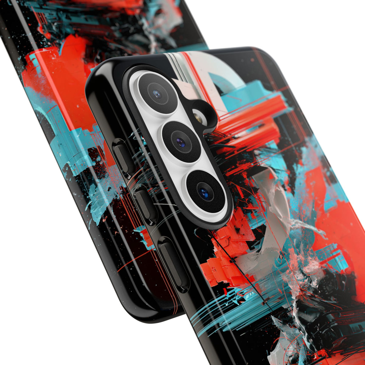 Fragmented Cyber Core · Tough Phone Case for Samsung · Black