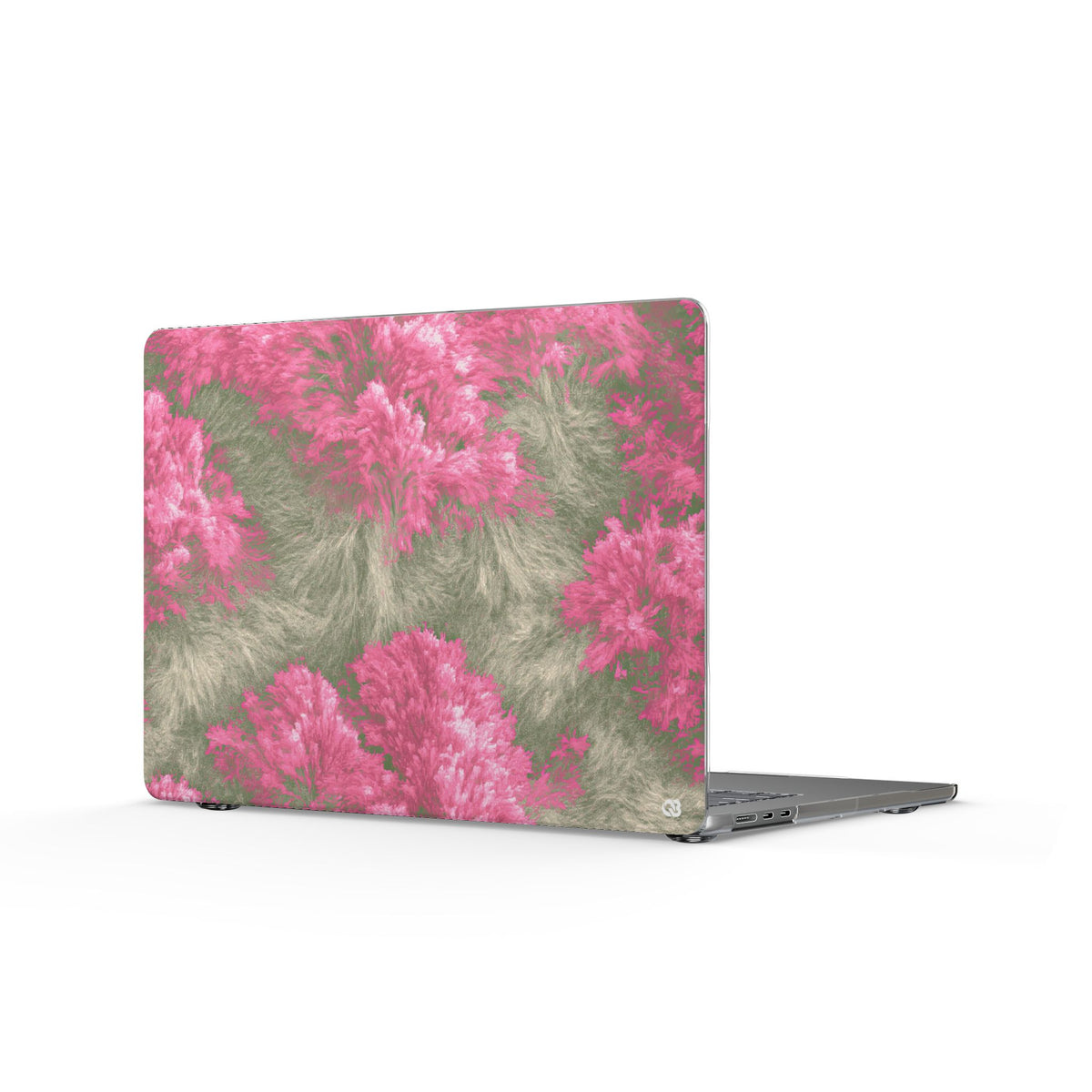 Digital Blossom · Clear Hard Case for MacBook · Pink