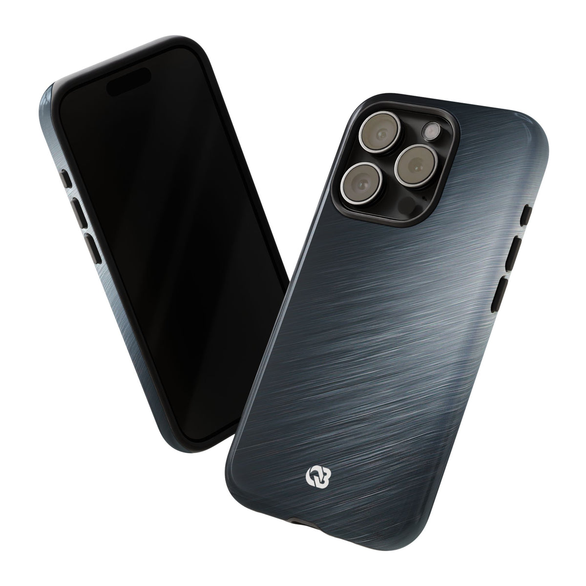 Brushed Obsidian Steel · Tough Phone Case for iPhone · Grey