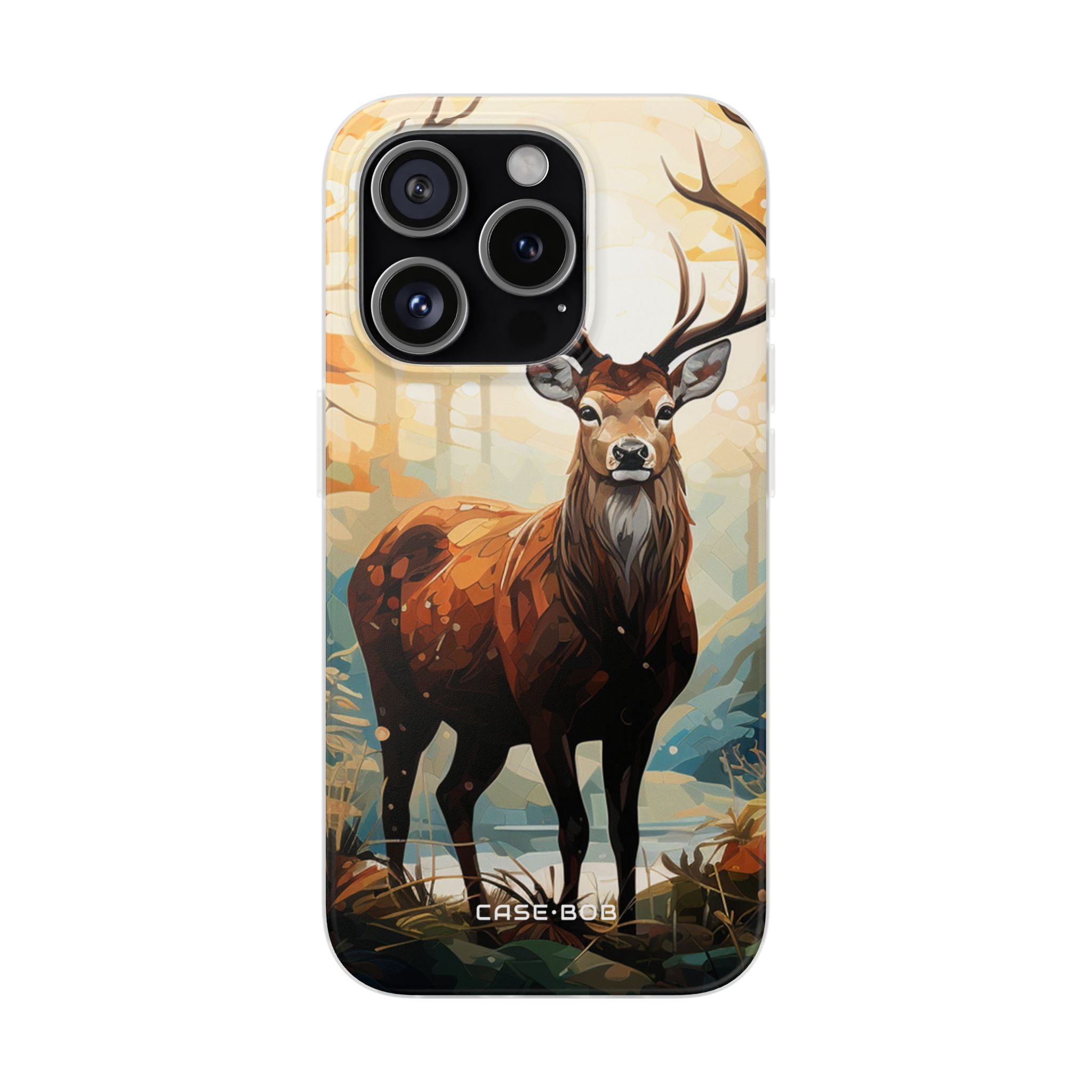Glowing Stag iPhone 15 Pro Case - Soft - CASE•BOB