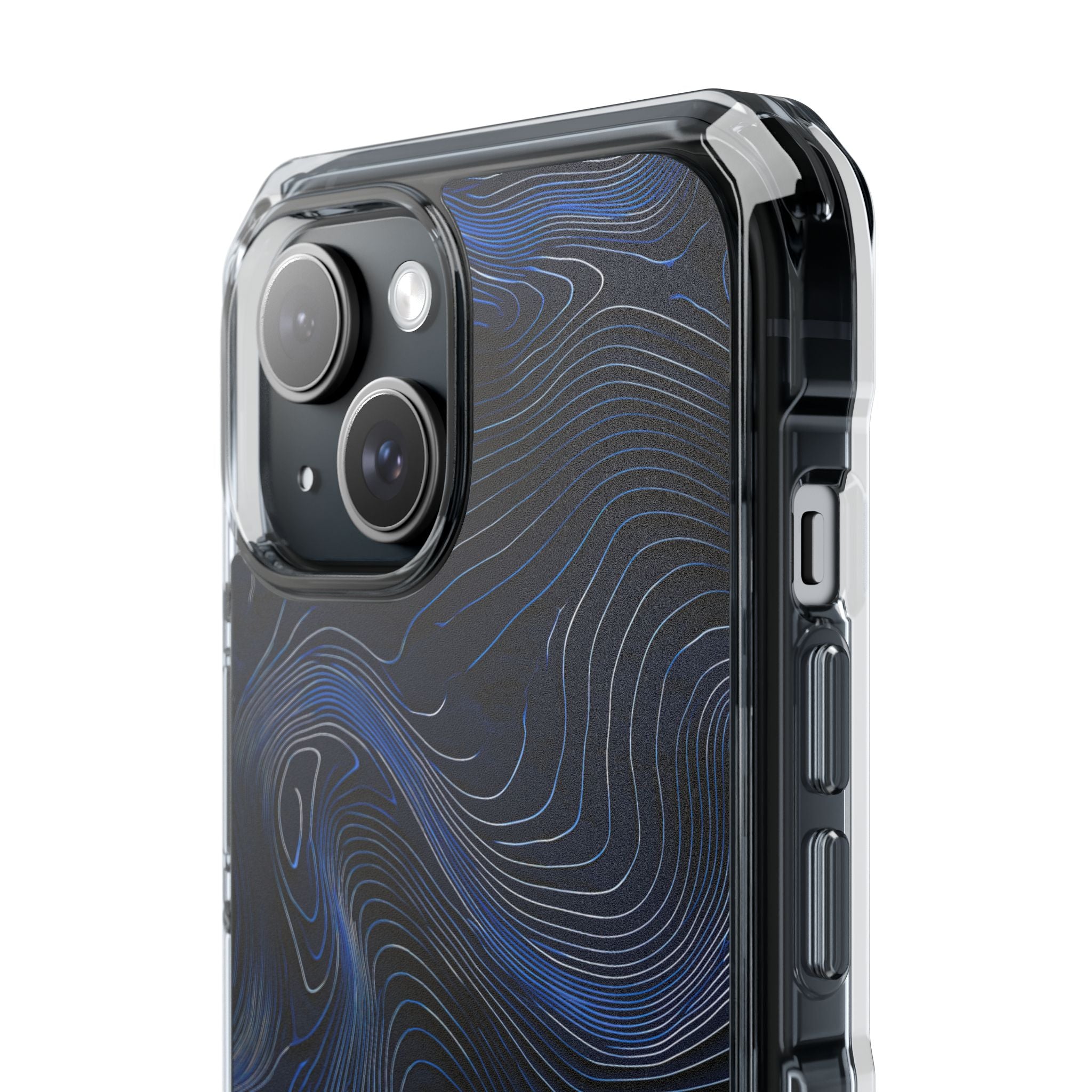 Blue Impact MagSafe Phone Case for iPhone - Cobalt Contour Ridge
