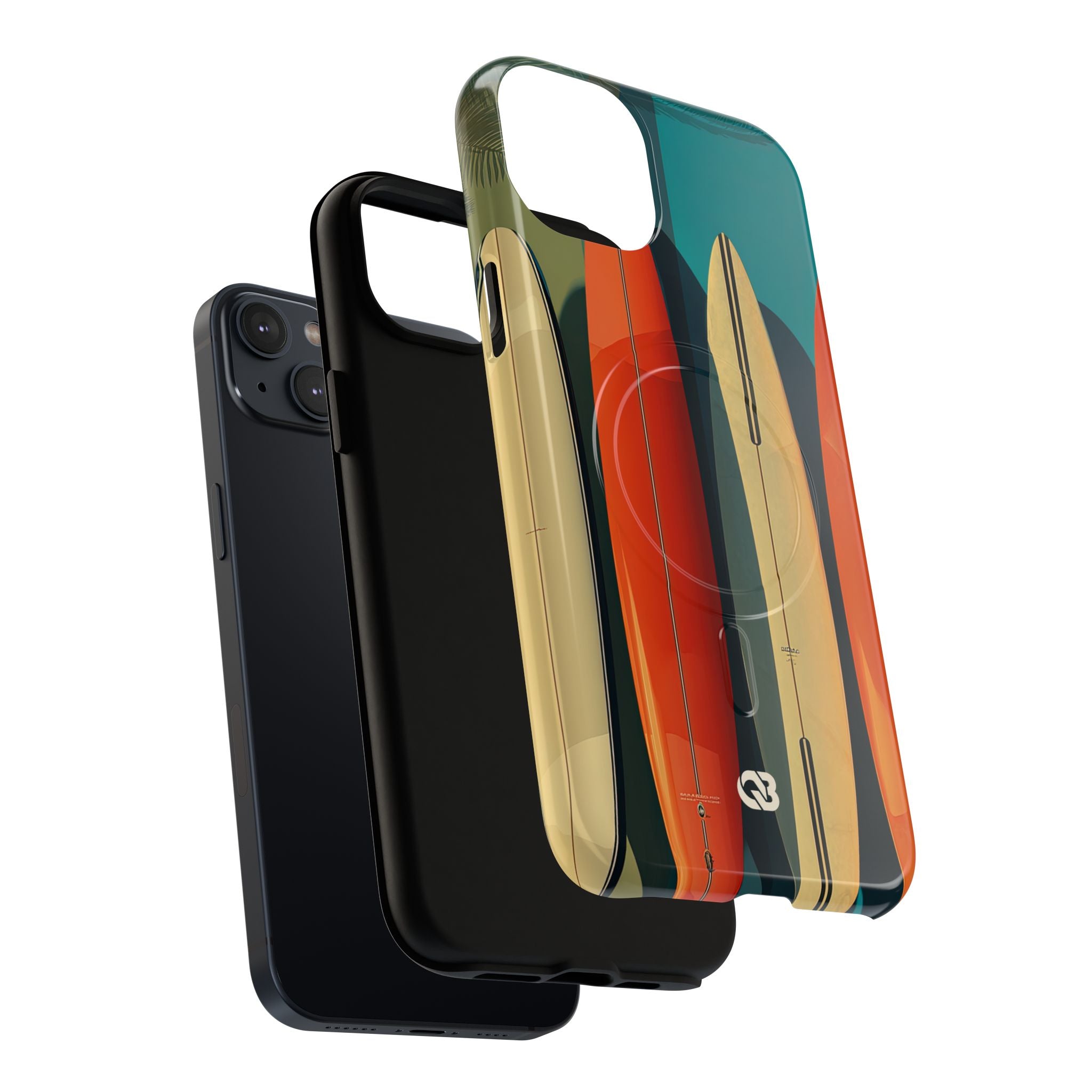Teal Coast Lineup · Tough+ Coque de téléphone pour iPhone · MagSafe