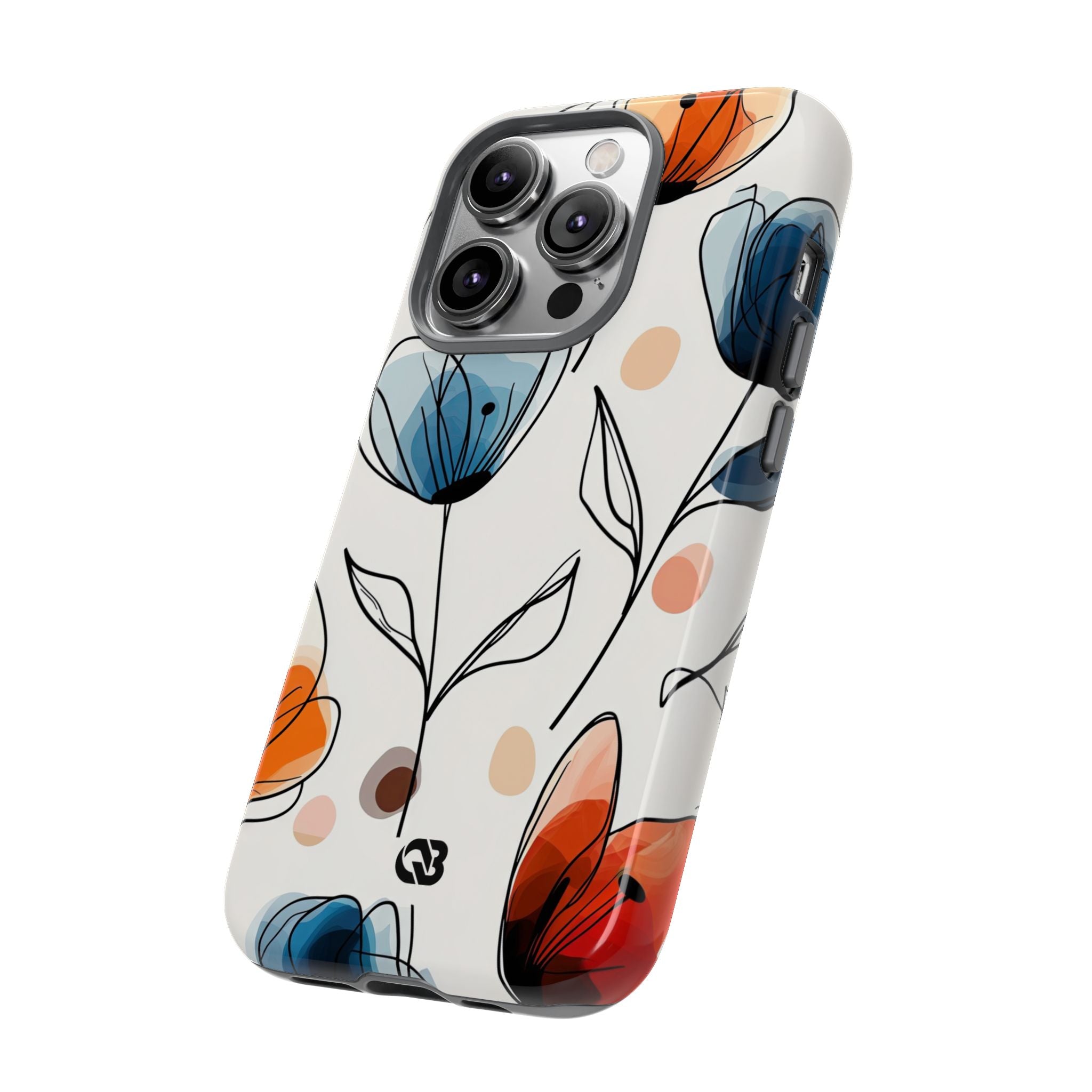 Ink Watercolor Tulips · Tough Phone Case for iPhone