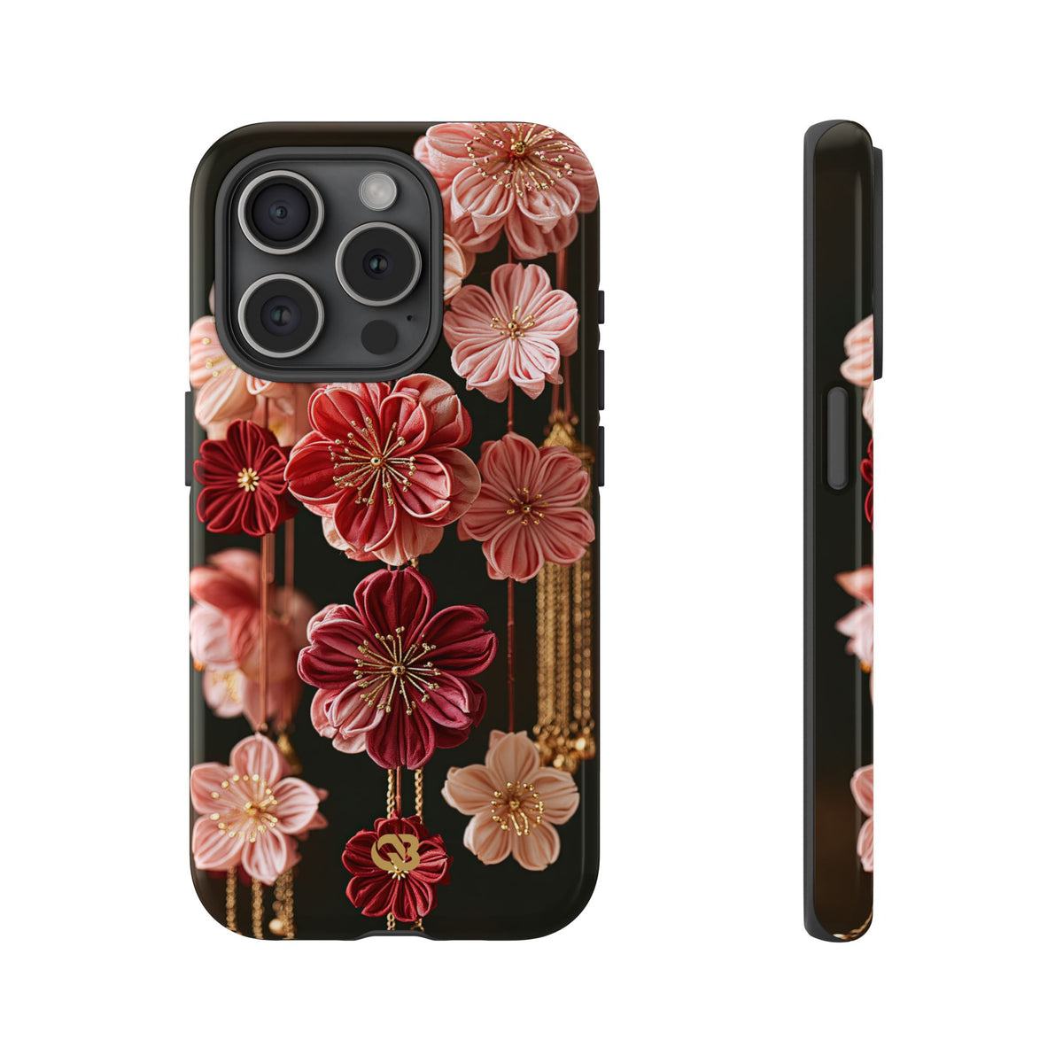 Silk Blossom Kanzashi · Tough Phone Case for iPhone · Pink