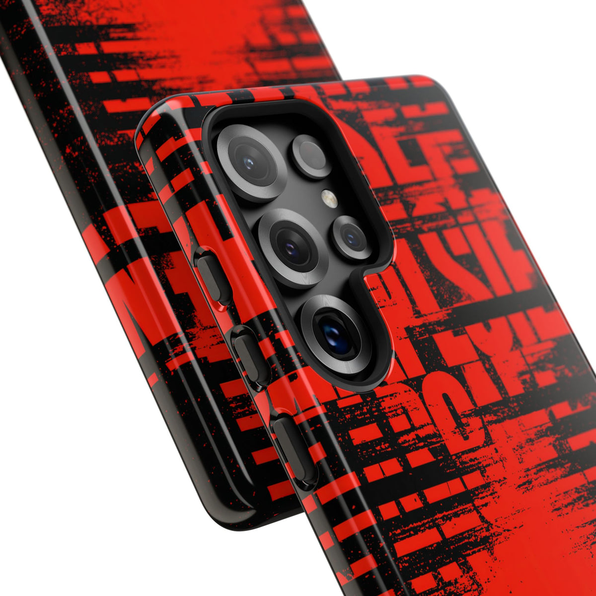 Crimson Redaction · Tough Phone Case for Samsung · Black