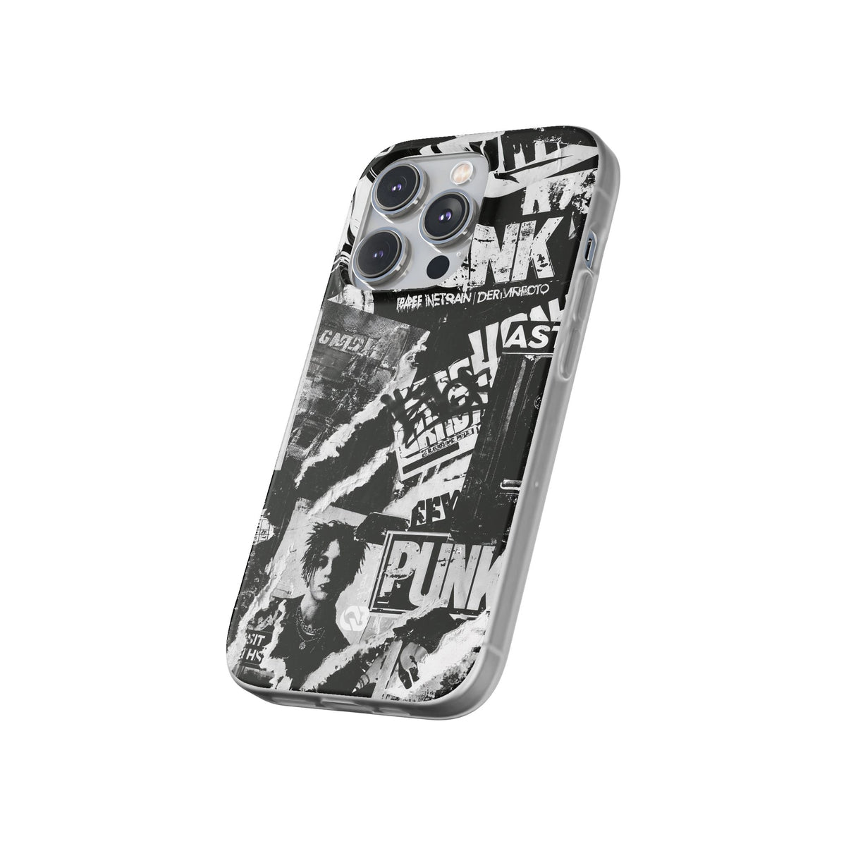 Underground Punk Collage · Lite Phone Case for iPhone · Black