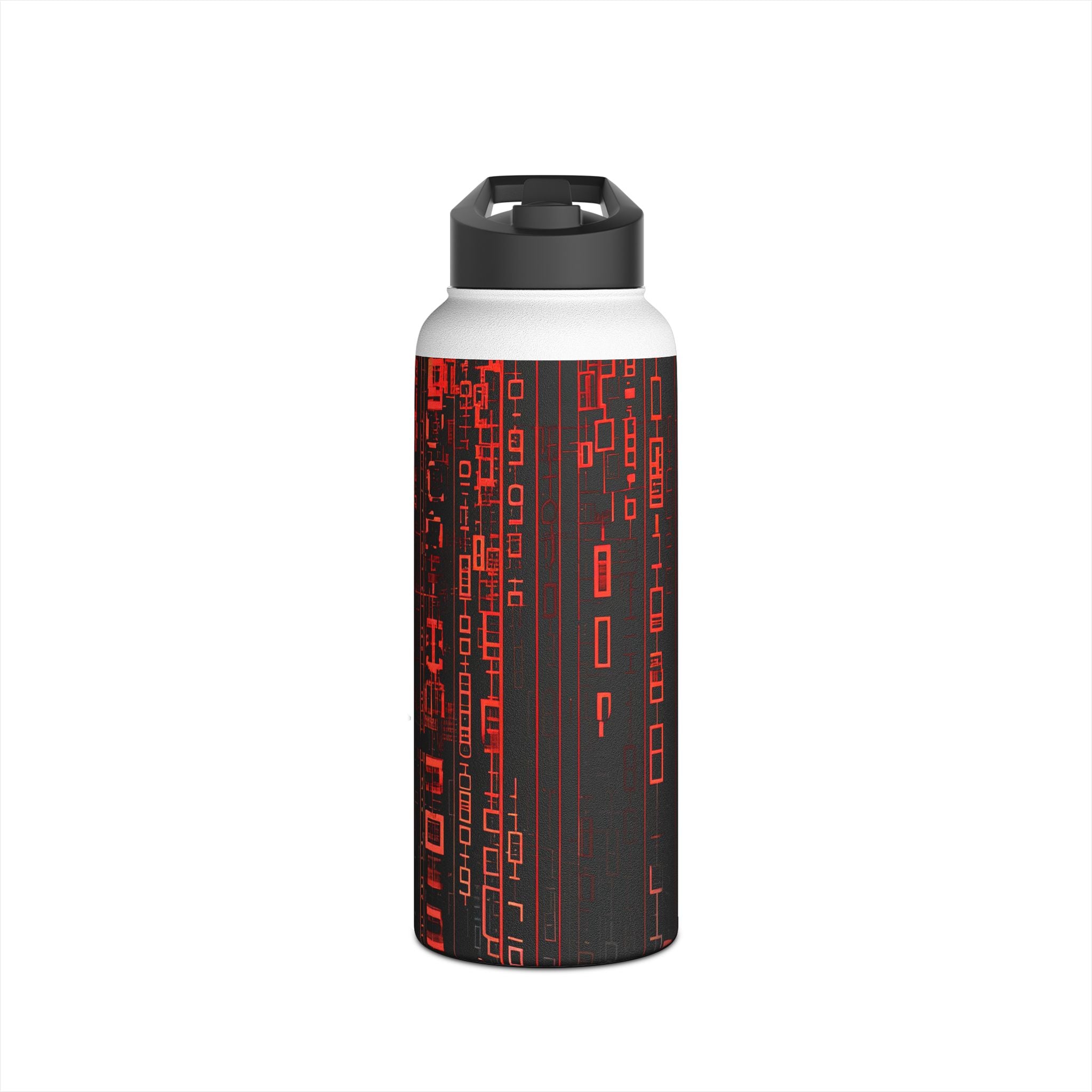 Crimson Columns - Stainless Steel Water Bottle