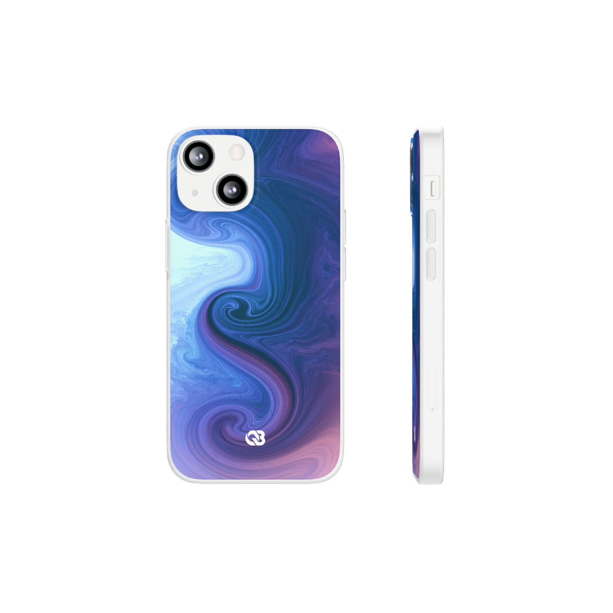 Azure Fluid Swirl · Lite Phone Case for iPhone · Blue