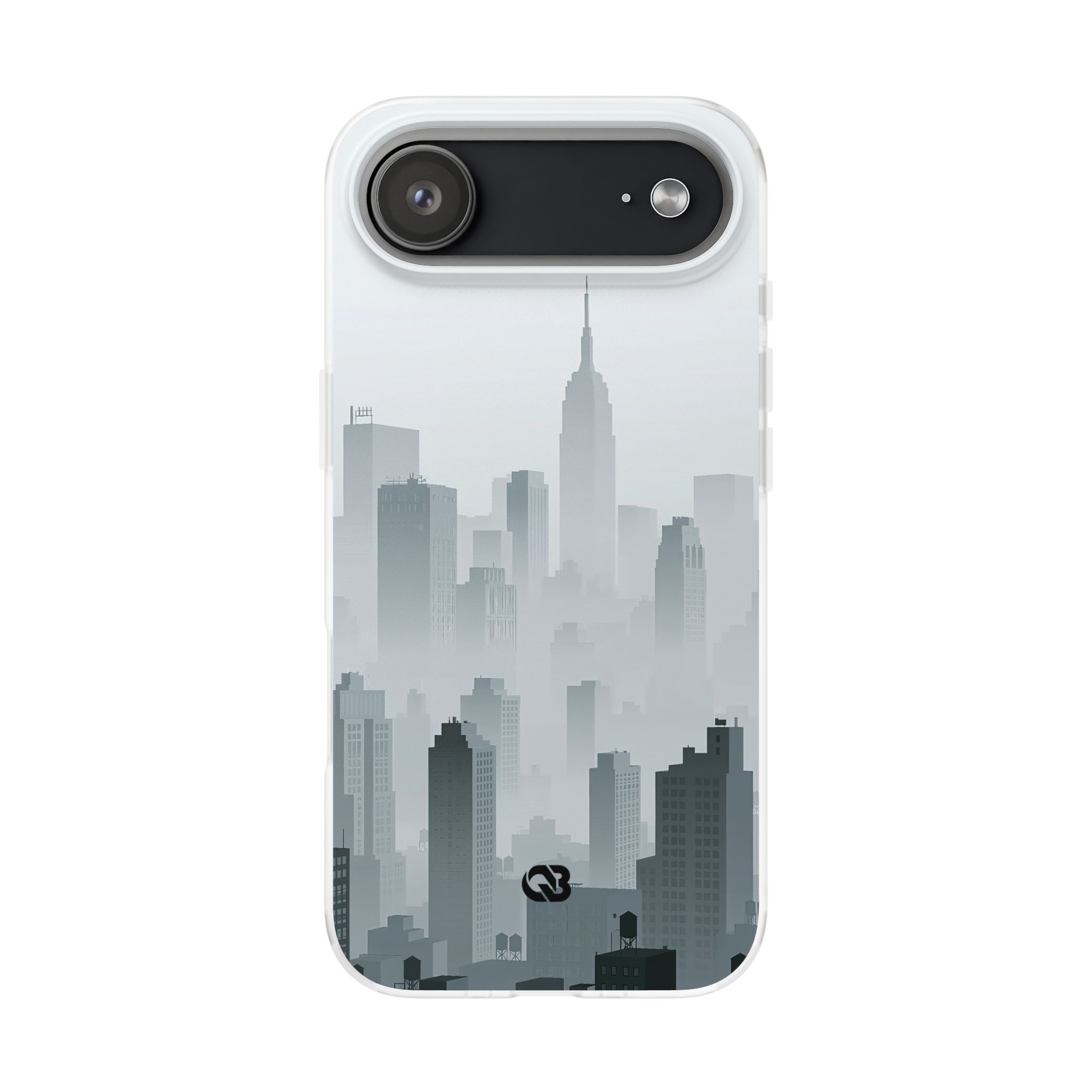 Grey Lite Phone Case for iPhone - Steel Mist Skyline