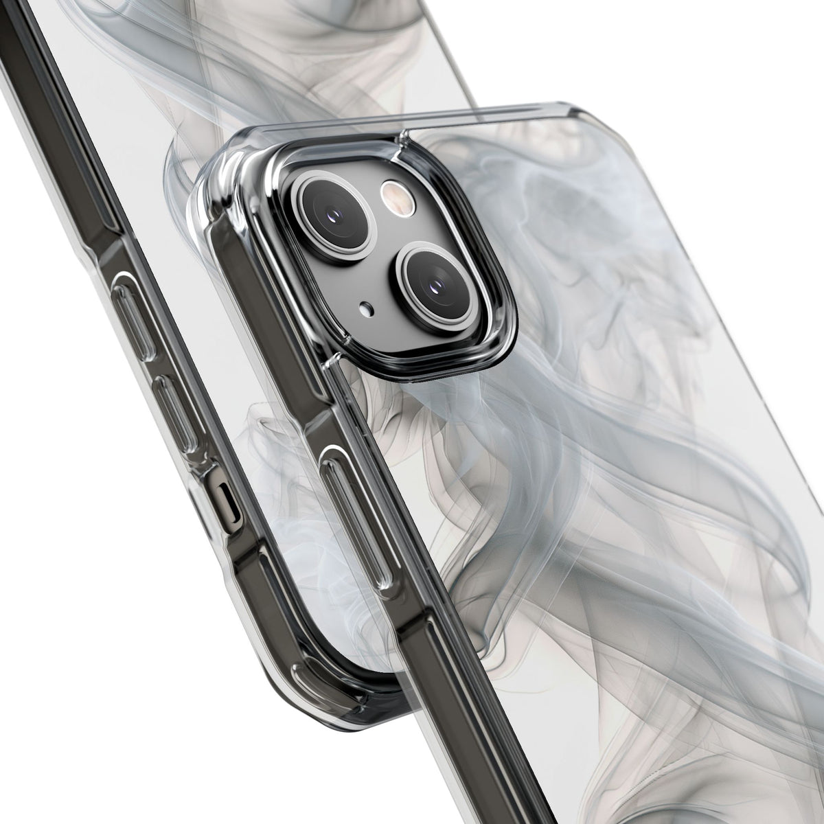 Vapor Noir · Clear Impact Magnetic Phone Case for iPhone · White