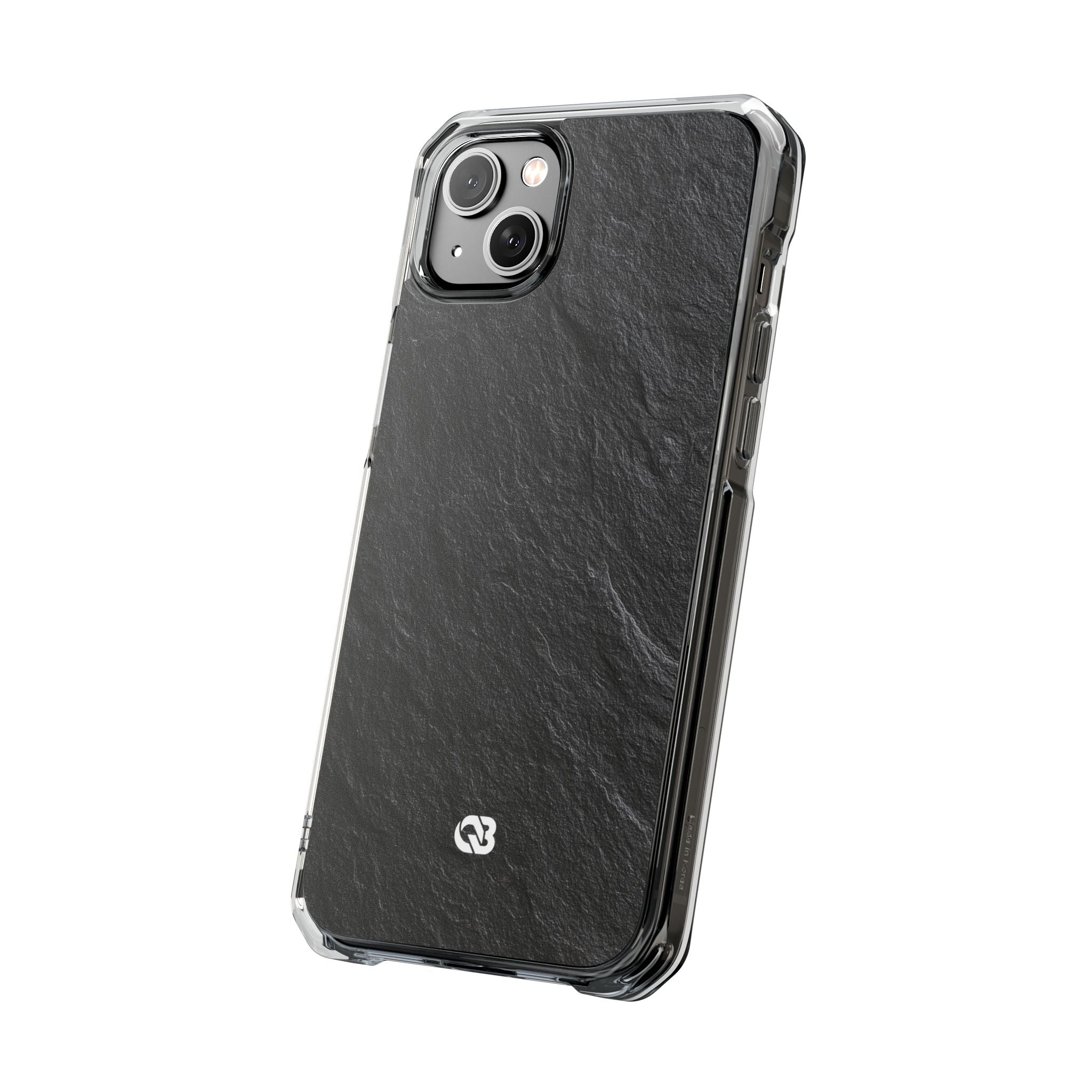 Black Impact MagSafe Phone Case for iPhone - Raw Obsidian Slate
