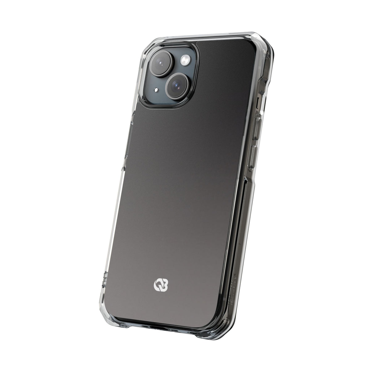 Obsidian Fade · Clear Impact Magnetic Phone Case for iPhone · Black