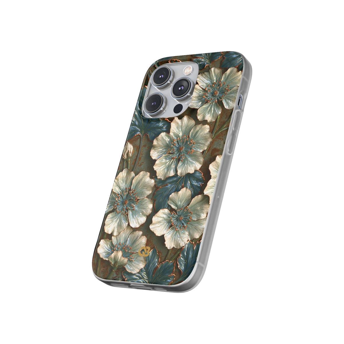 Gilded Blossom Reverie · Lite Phone Case for iPhone · Teal