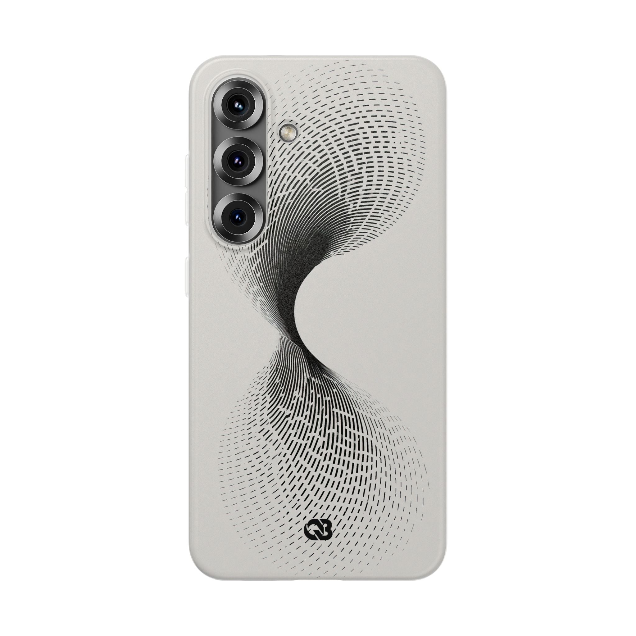 White Lite Phone Case for Samsung - Linear Torsion Grid