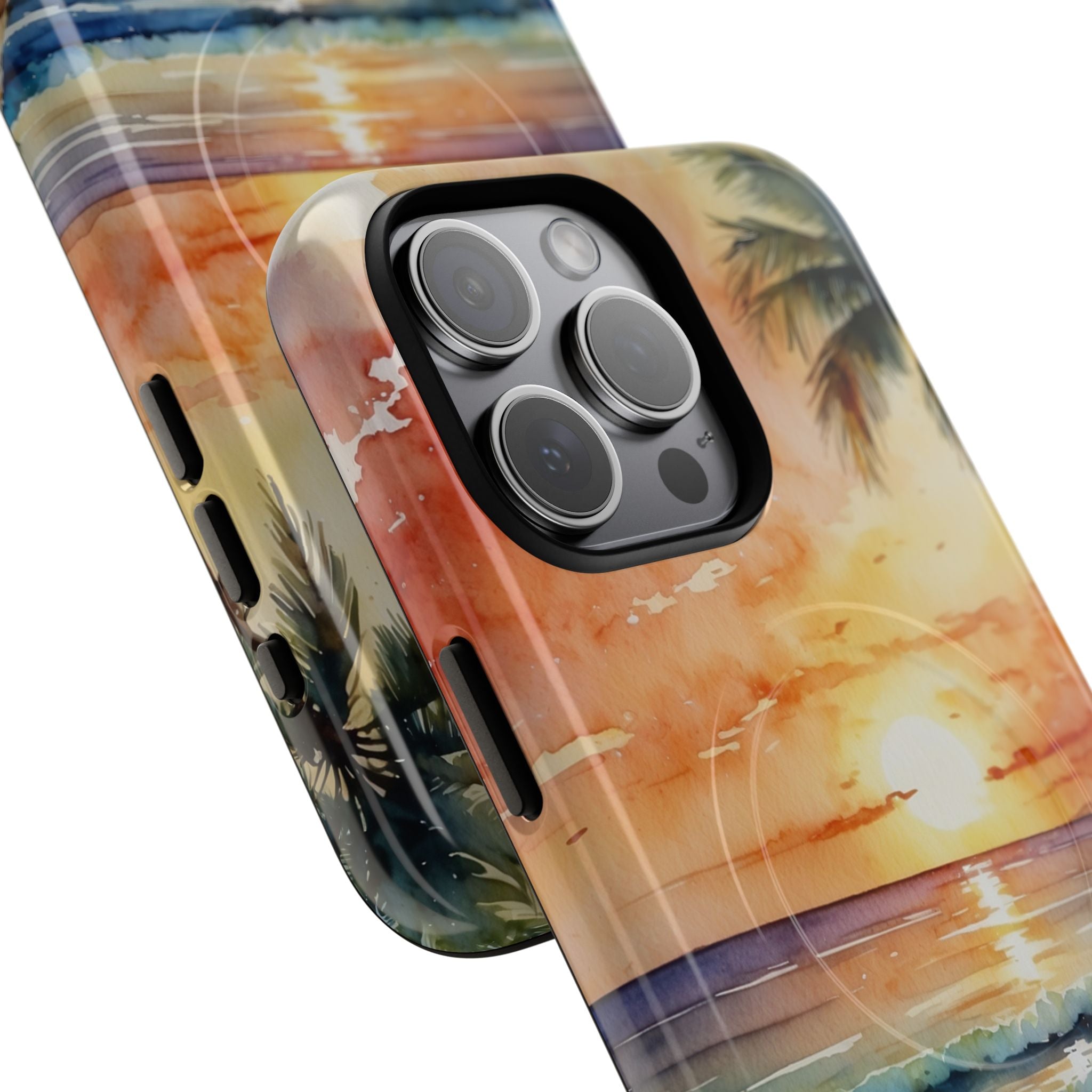 Sunset Palm iPhone 15 Pro Max Case - Tough+