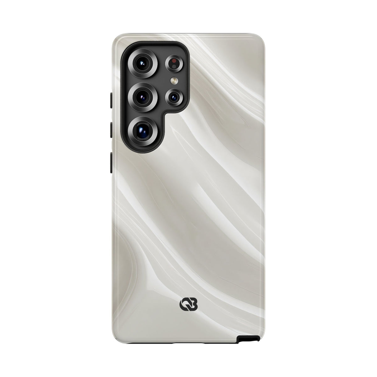 Liquid Enamel Fold · Tough Phone Case for Samsung · White