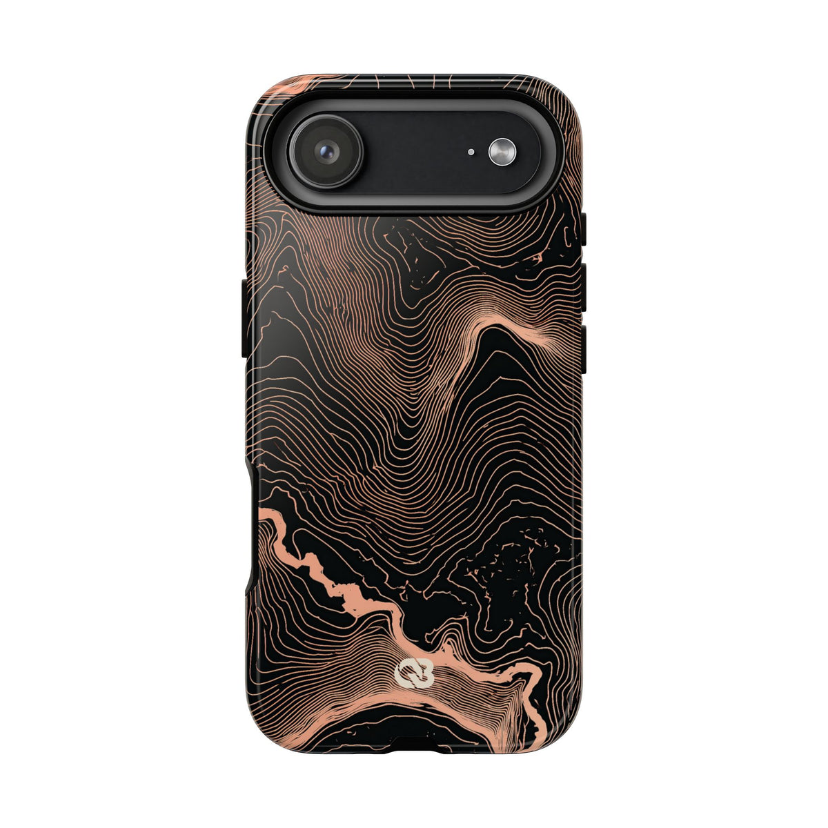 Mesa Elevation Contour · Tough Phone Case for iPhone · Black