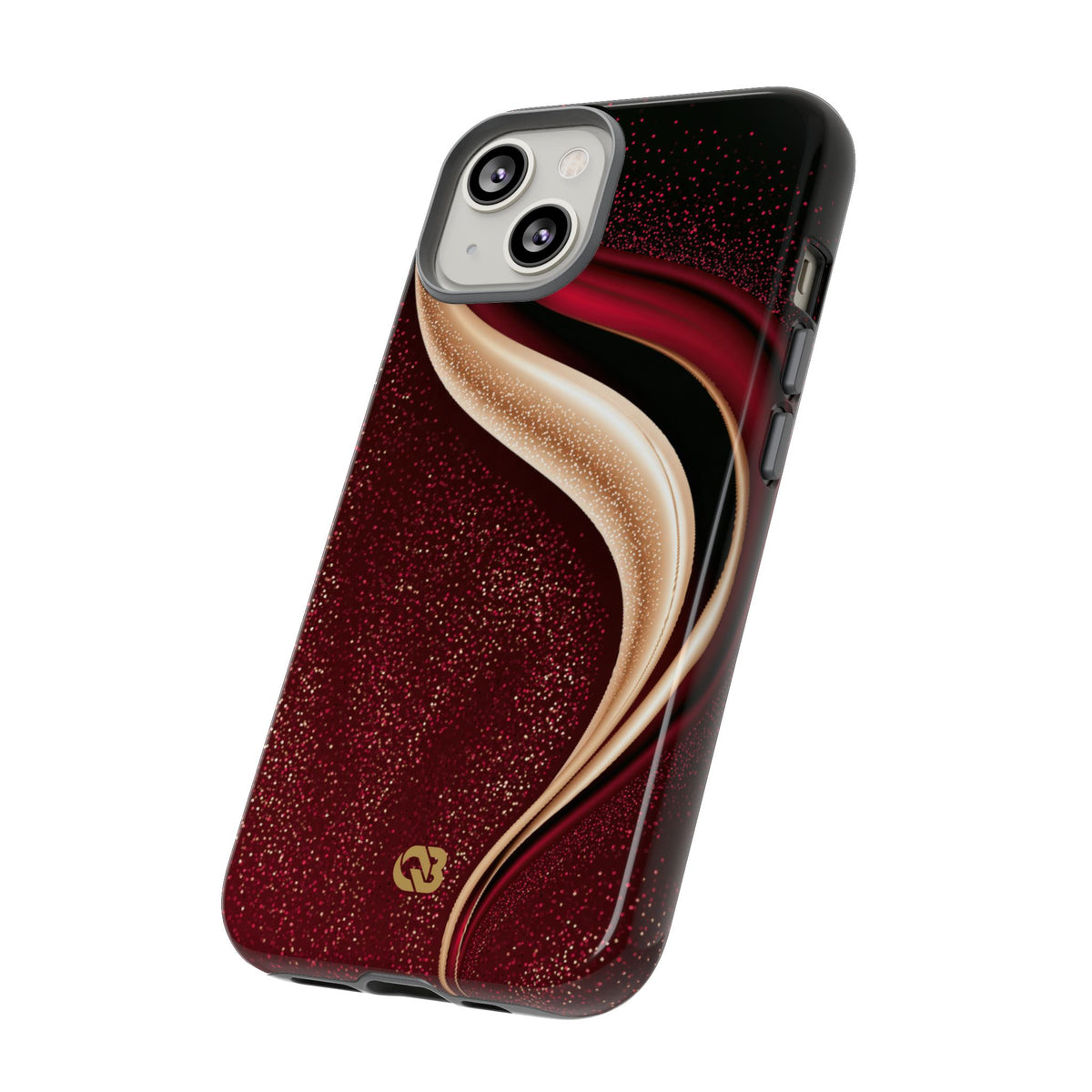 Gilded Crimson Flow · Tough Phone Case for iPhone · Red