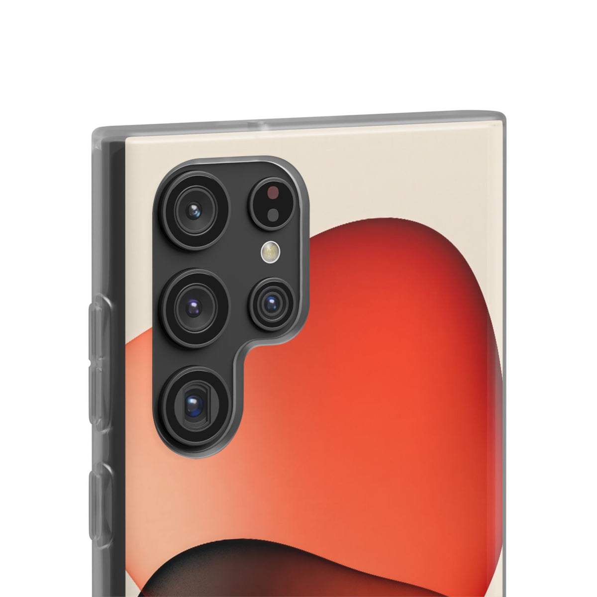 Translucent Crimson Form · Lite Phone Case for Samsung · Red