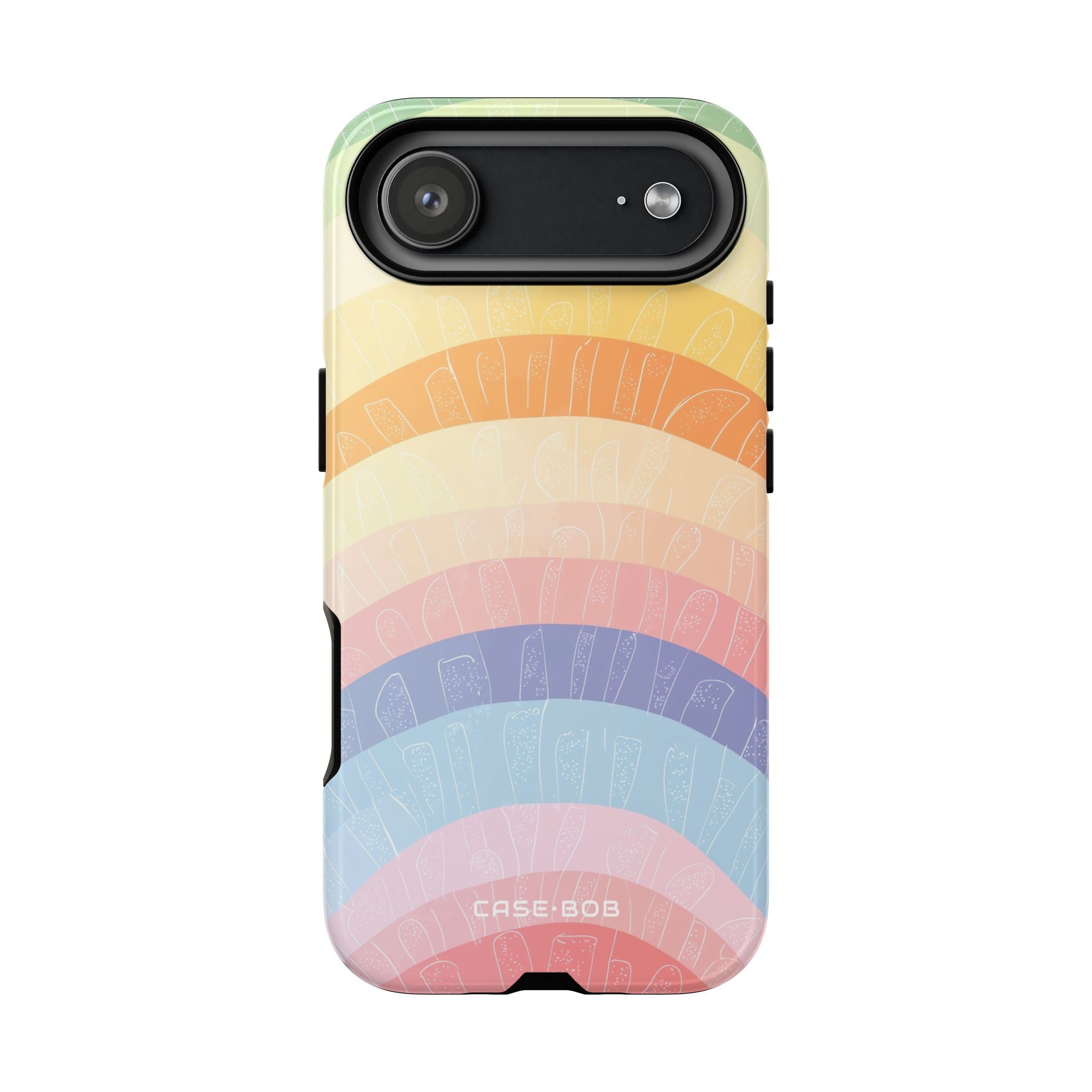 Pastel Rainbow Bands iPhone 17 Air Case - Tough - CASE•BOB