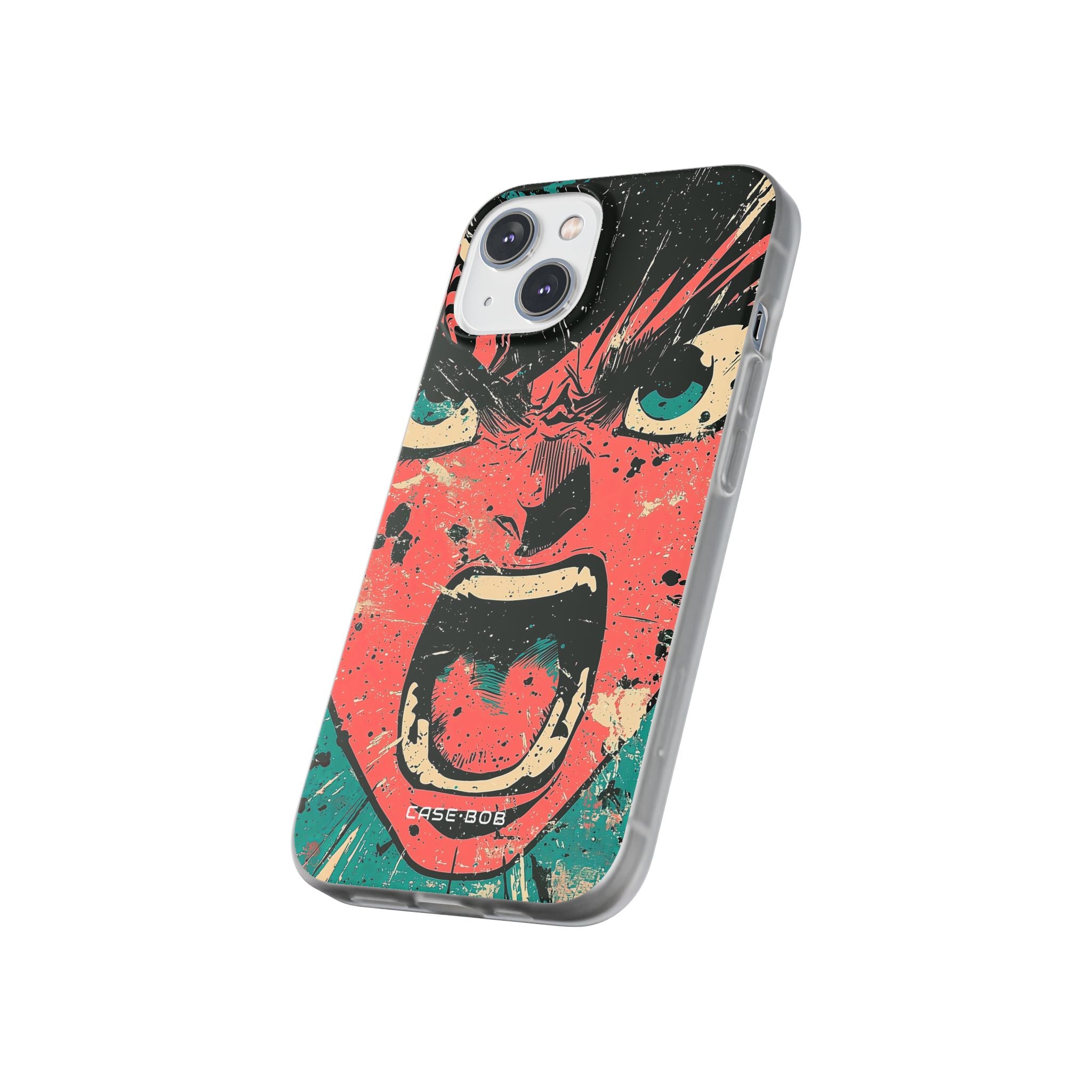 Screaming Face Pink iPhone 14 Case - Soft
