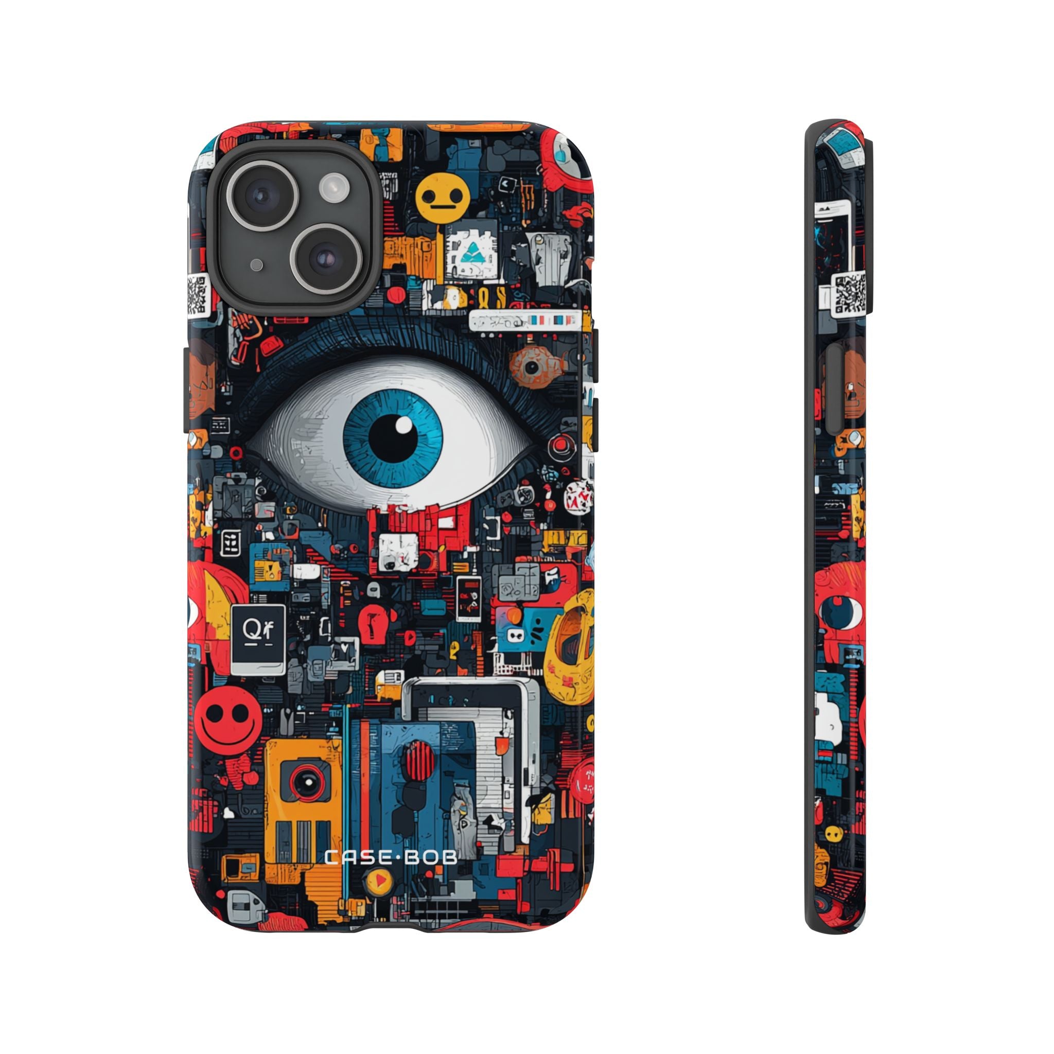 Digital Eye Blue iPhone 15 Plus Case - Tough