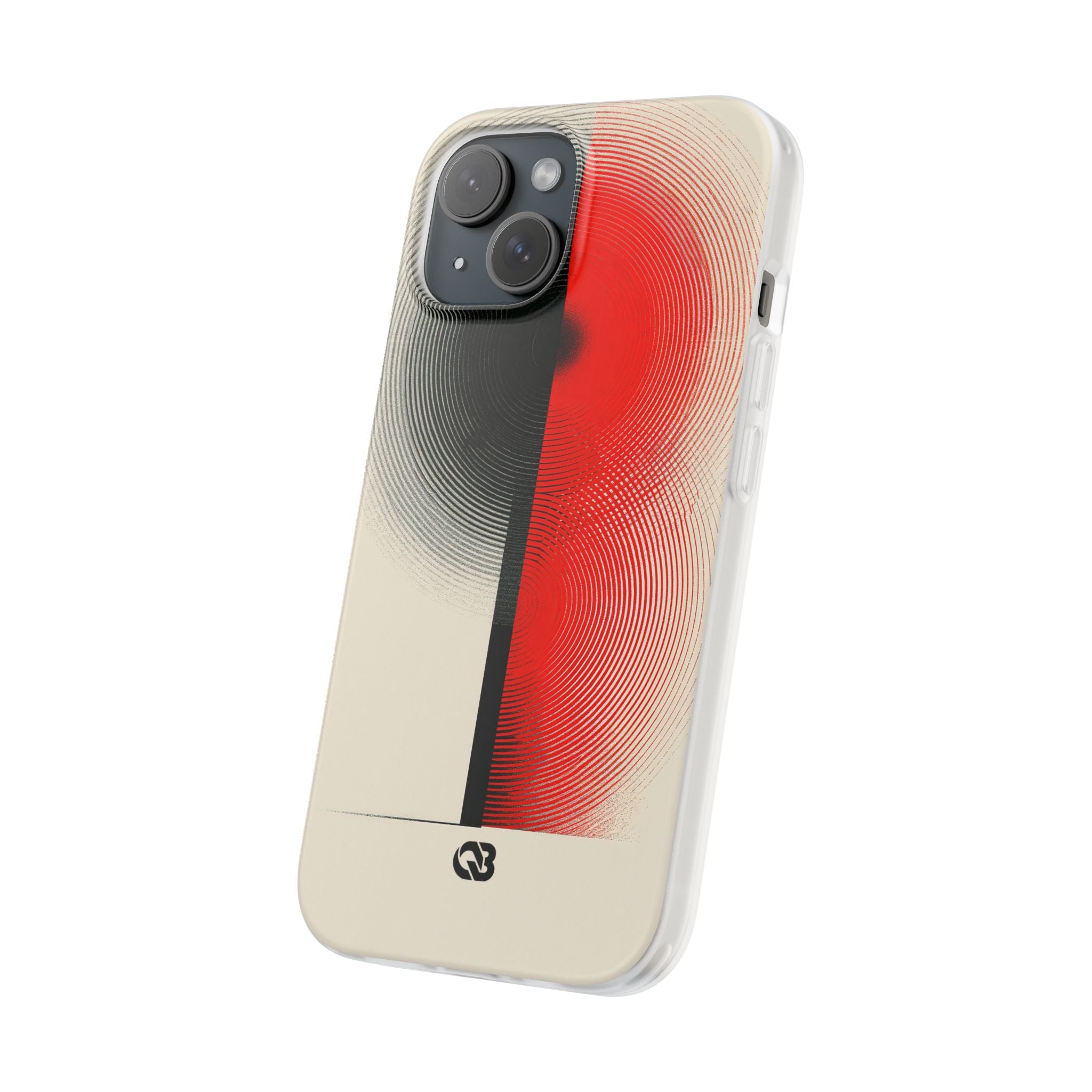 Red Lite Phone Case for iPhone - Split Signal Red