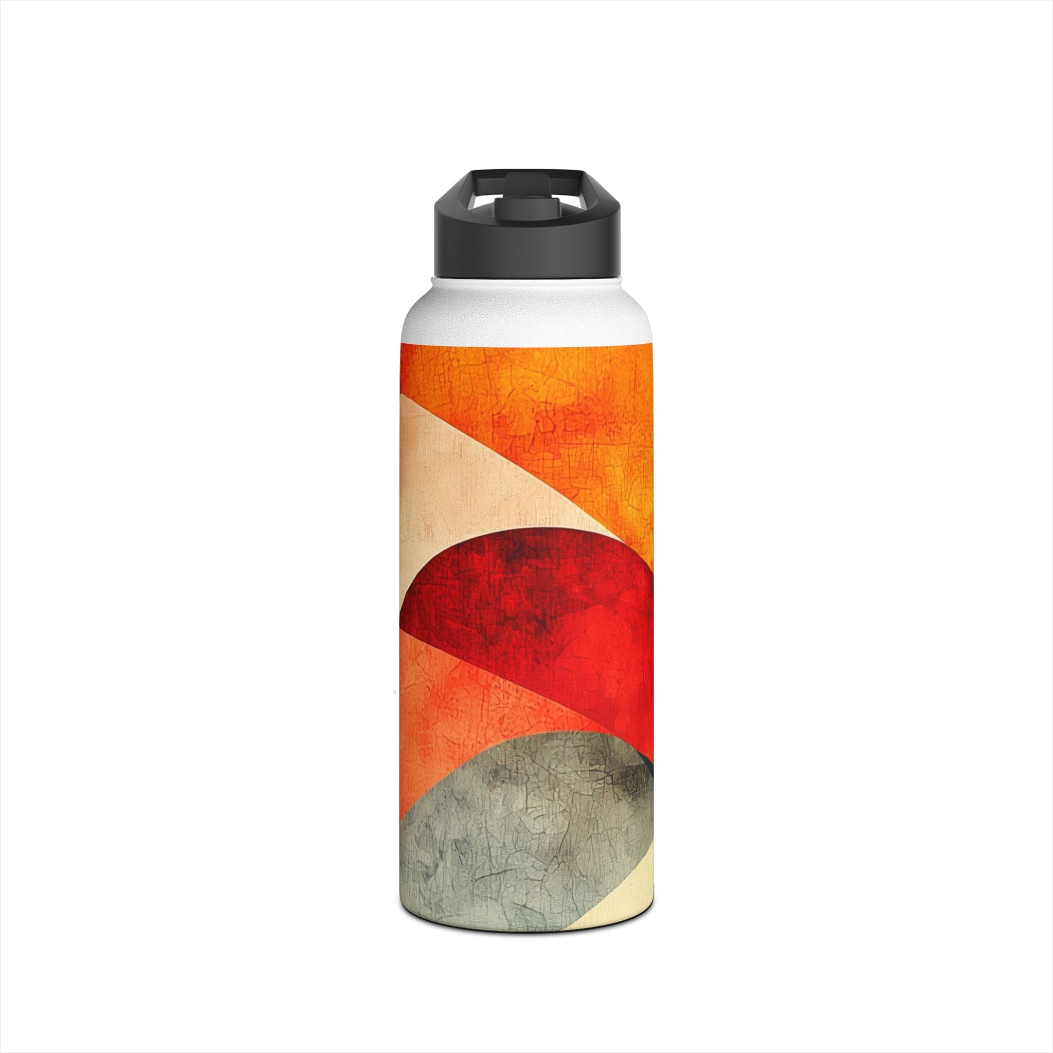 Crimson Ripples - Stainless Steel Water Bottle
